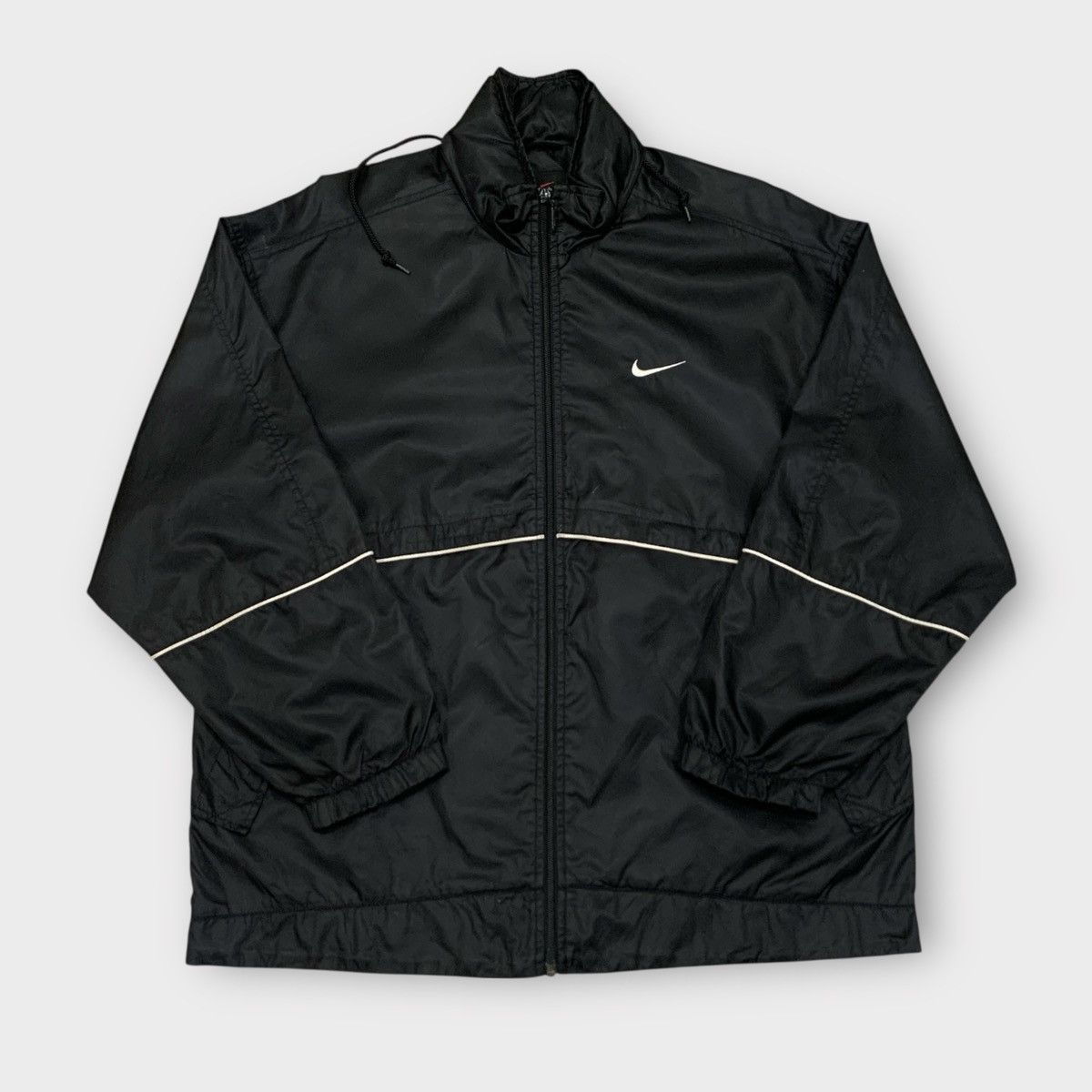 Nike VINTAGE 90s NIKE HOODIE WINDBREAKER JACKET DOUBLE LAYER Size US XL / EU 56 / 4 - 3 Thumbnail