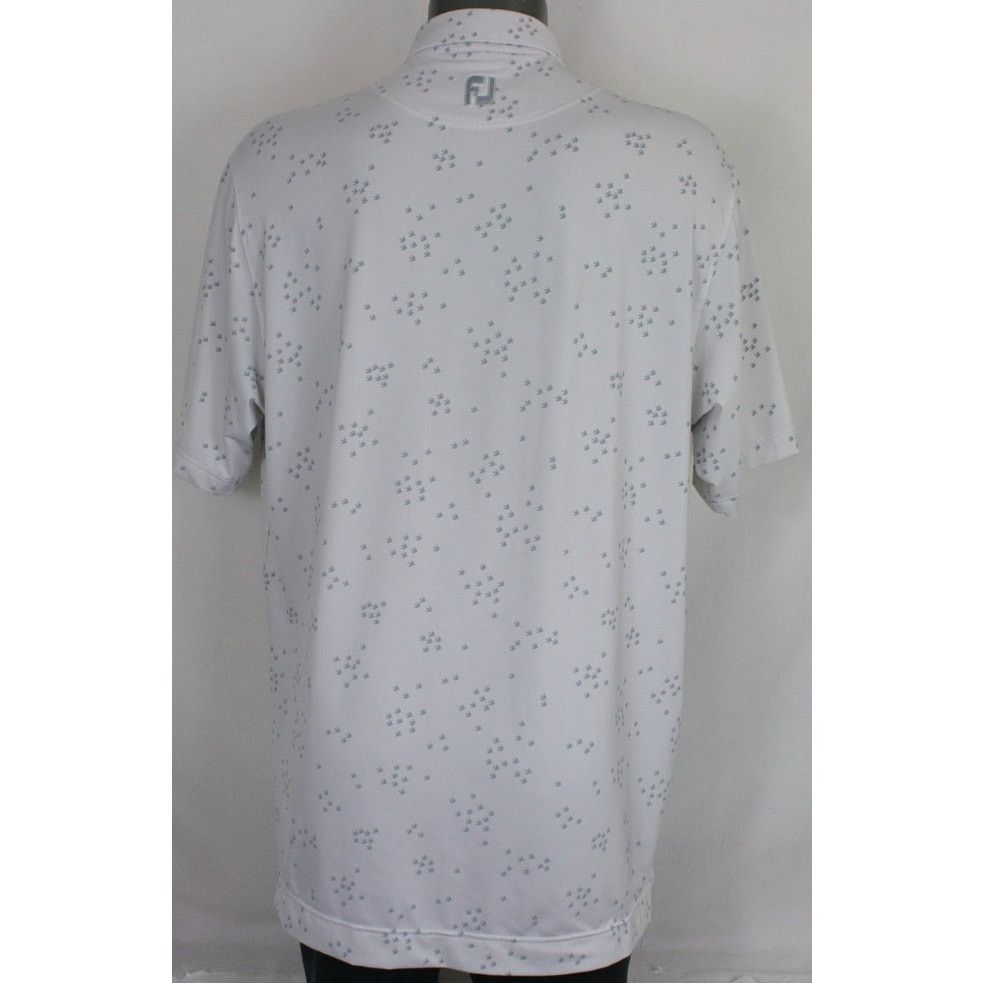Footjoy FootJoy FJ Golf Polo Shirt Mens L Gray Bird Print Stretch Size US L / EU 52-54 / 3 - 5 Thumbnail