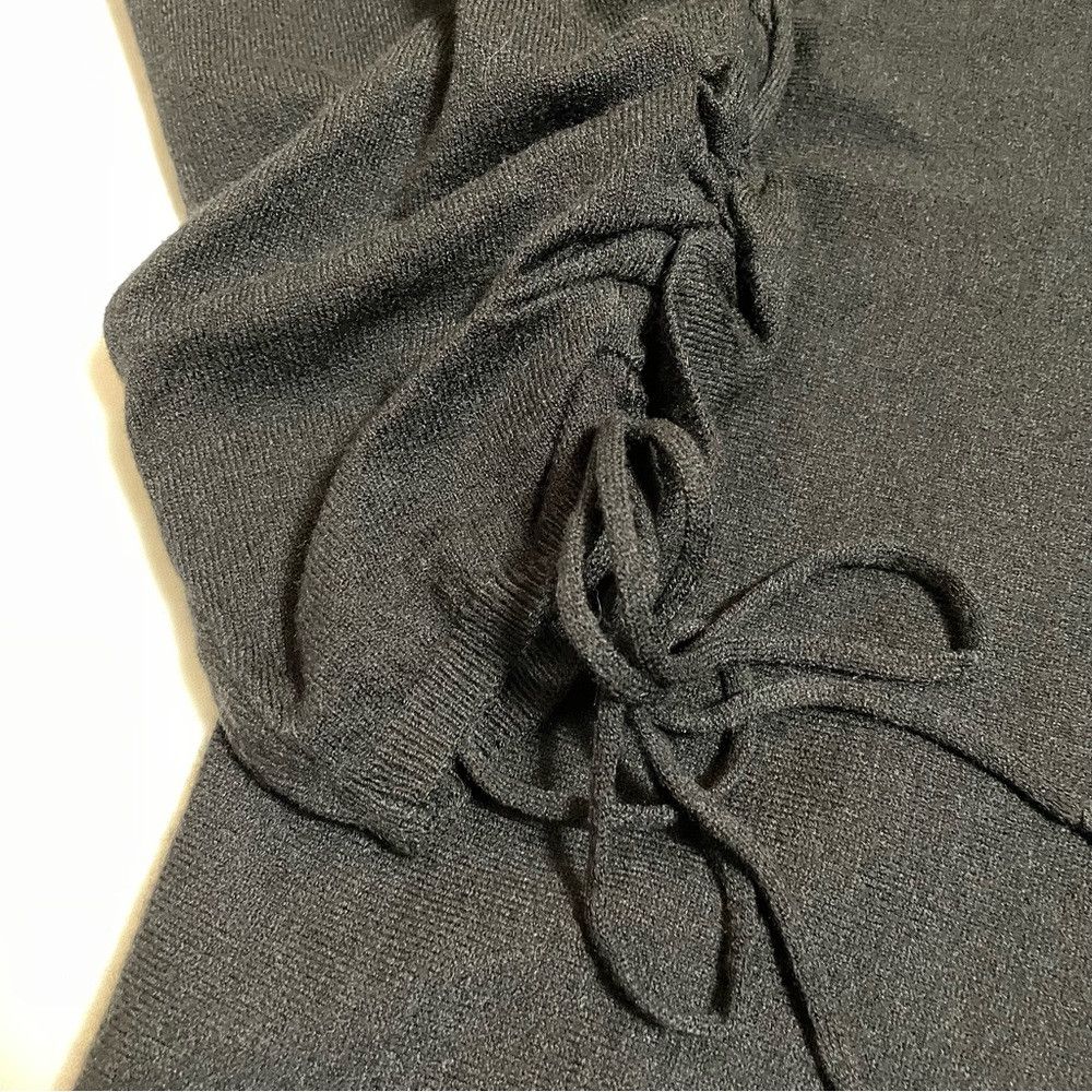 Other NWT New $118 MAX STUDIO Cinched Sleeve Curved Hem Black Swe Size XXL / US 16-18 / IT 52-54 - 6 Thumbnail