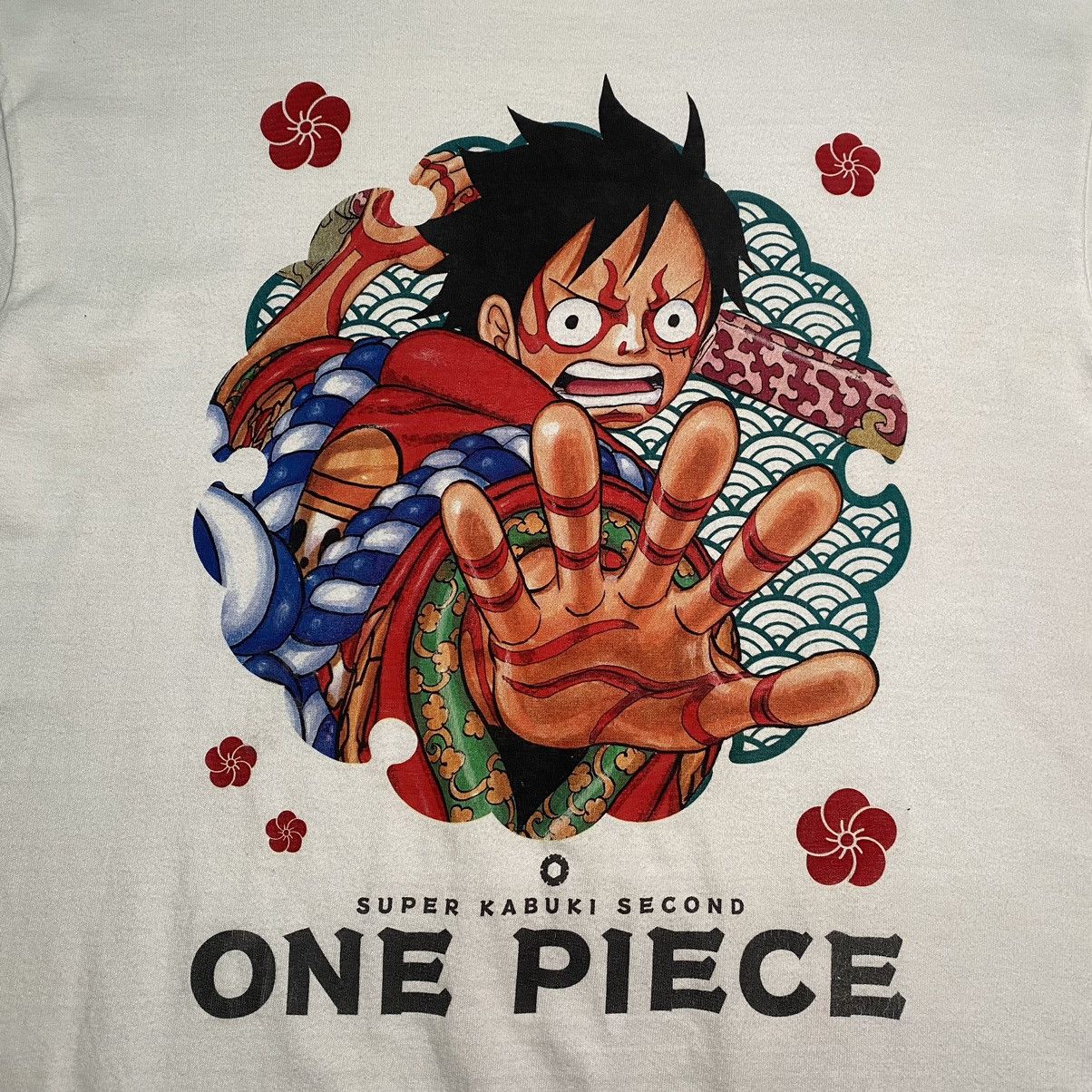 Anime RARE ONE PIECE SUPER KABUKI LUFFY ANIME T SHIRT TOEI Size US M / EU 48-50 / 2 - 7 Thumbnail