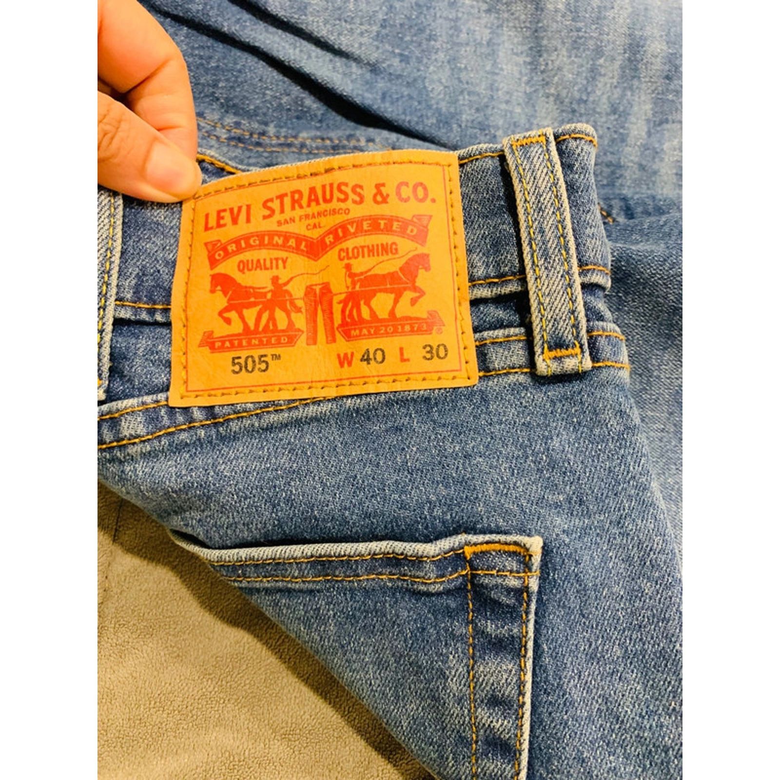 Levi's Levi's Light Wash Denim jeans, Classic 5-Pocket Men 40 x 30 Size US 40 / EU 56 - 3 Thumbnail