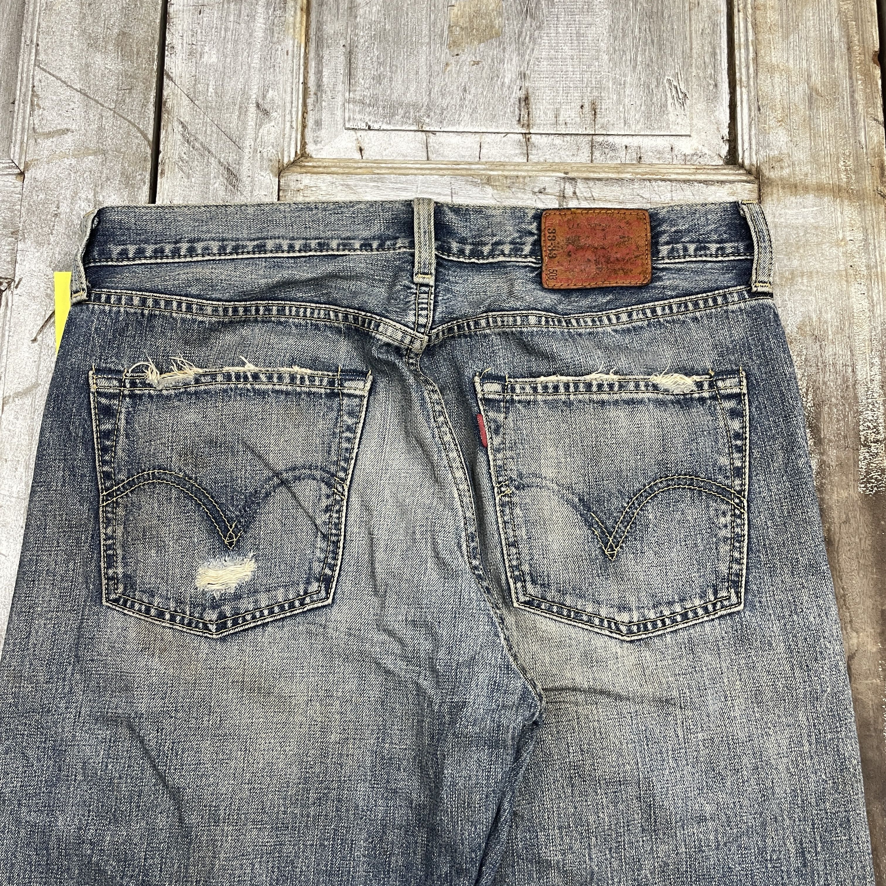 Levi's × Vintage Vintage Levi's 503 Faded Distressed Jeans-WC314 Size US 34 / EU 50 - 3 Thumbnail