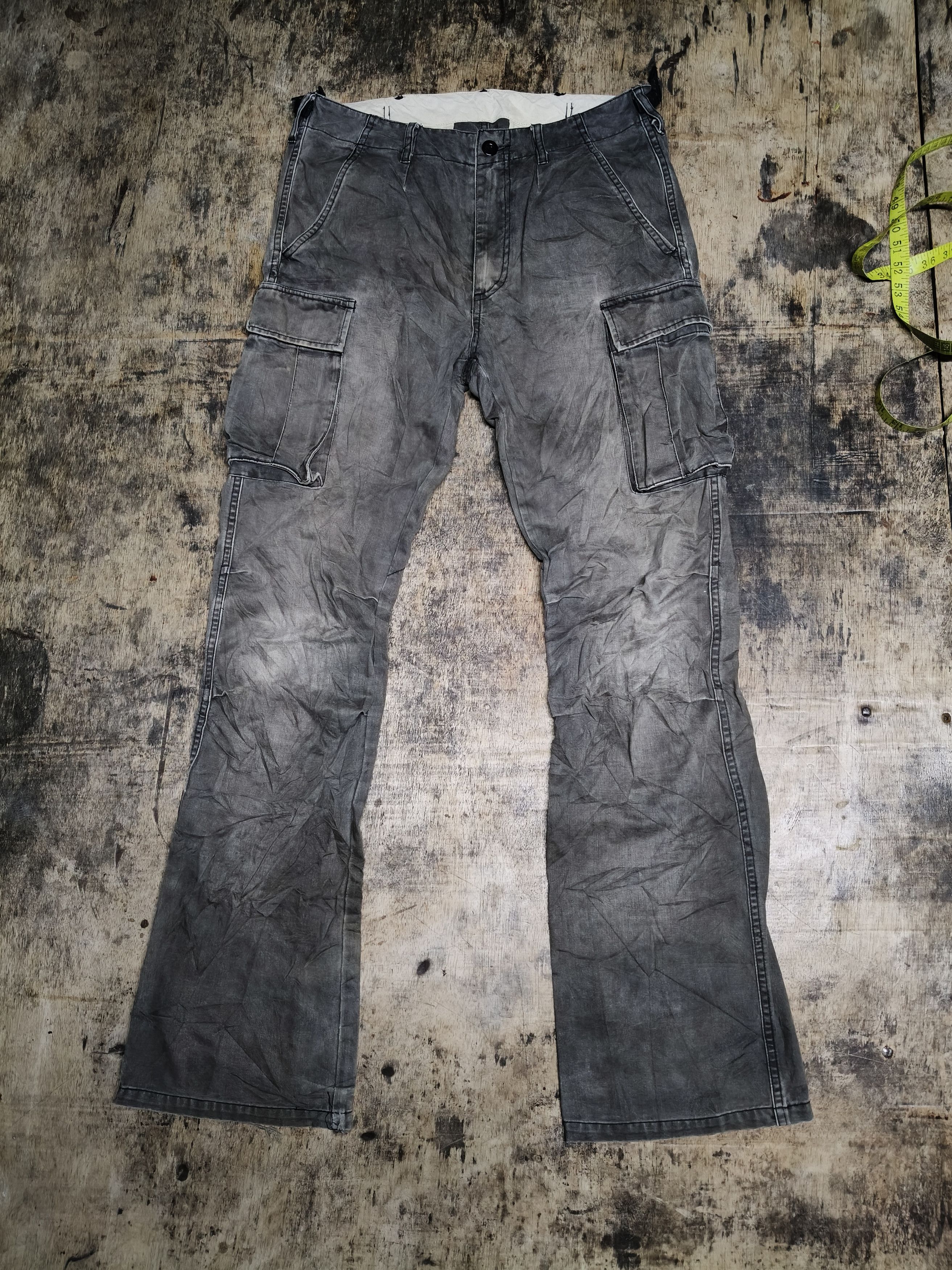 Japanese Brand Vintage Royal Blue Cargo Boot Cut Pants Size US 32 / EU 48 - 1 Thumbnail