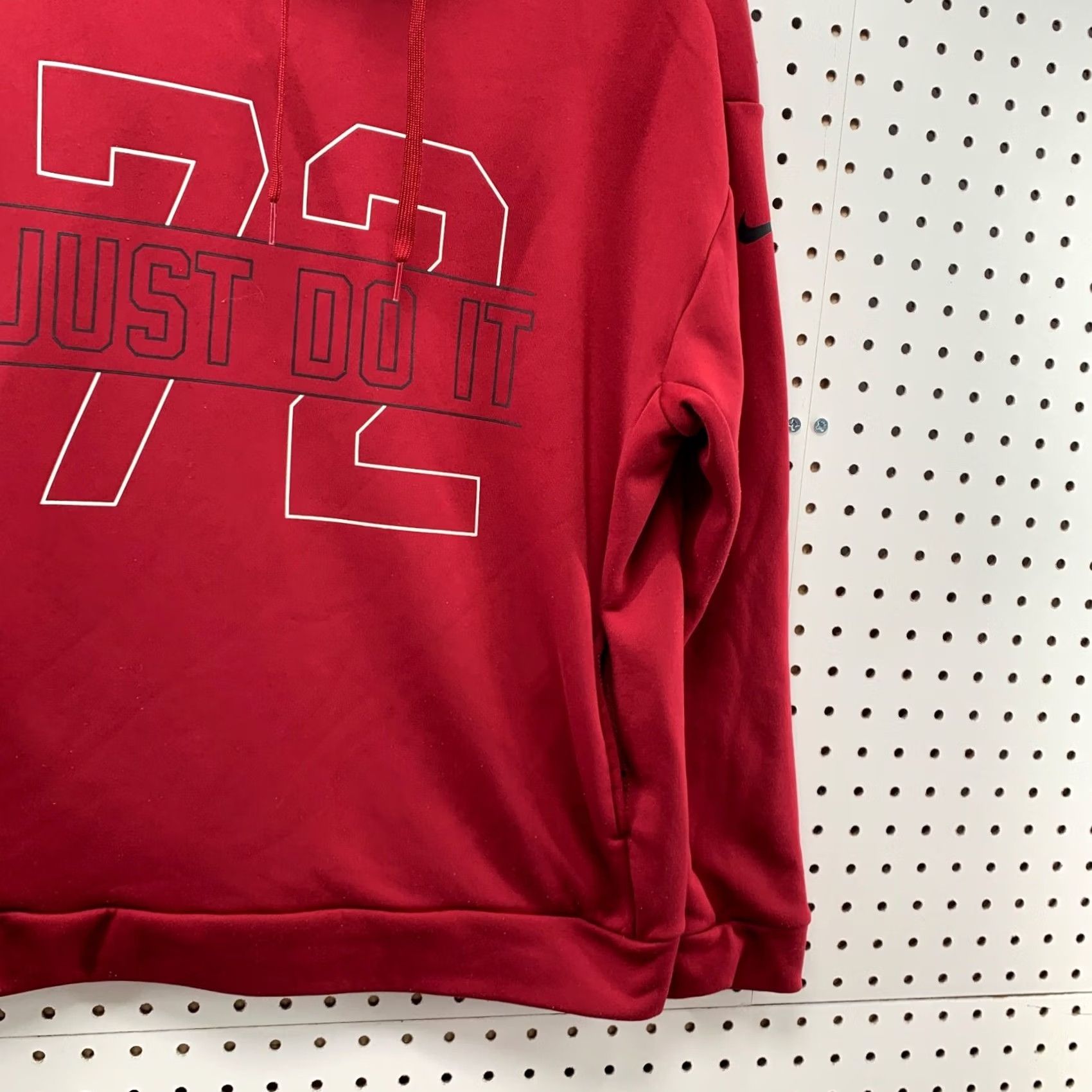Nike Nike Hoodie Mens S Red Just Do It Graphic Pullover Sweatshirt Size US S / EU 44-46 / 1 - 4 Thumbnail