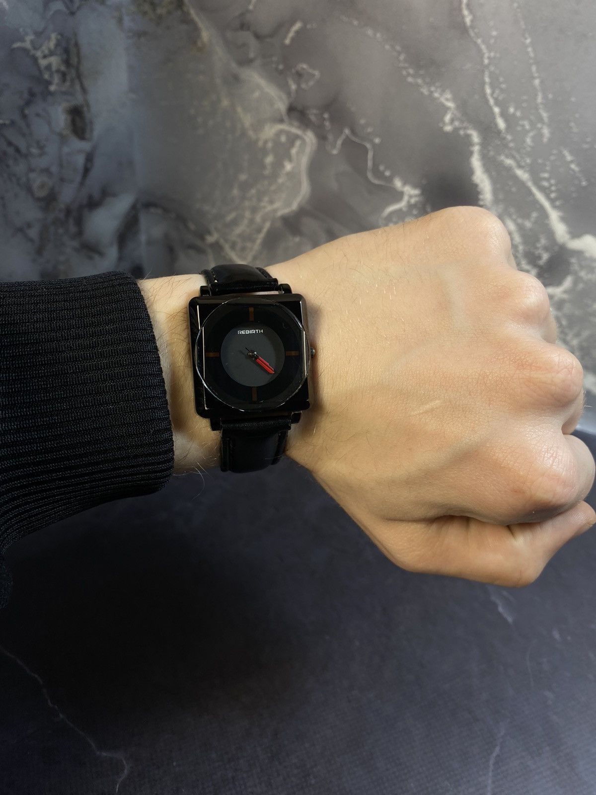 Jewelry Rebirth NO. RE119 Minimalist Black Watch Japanese Brand Size ONE SIZE - 1 Thumbnail