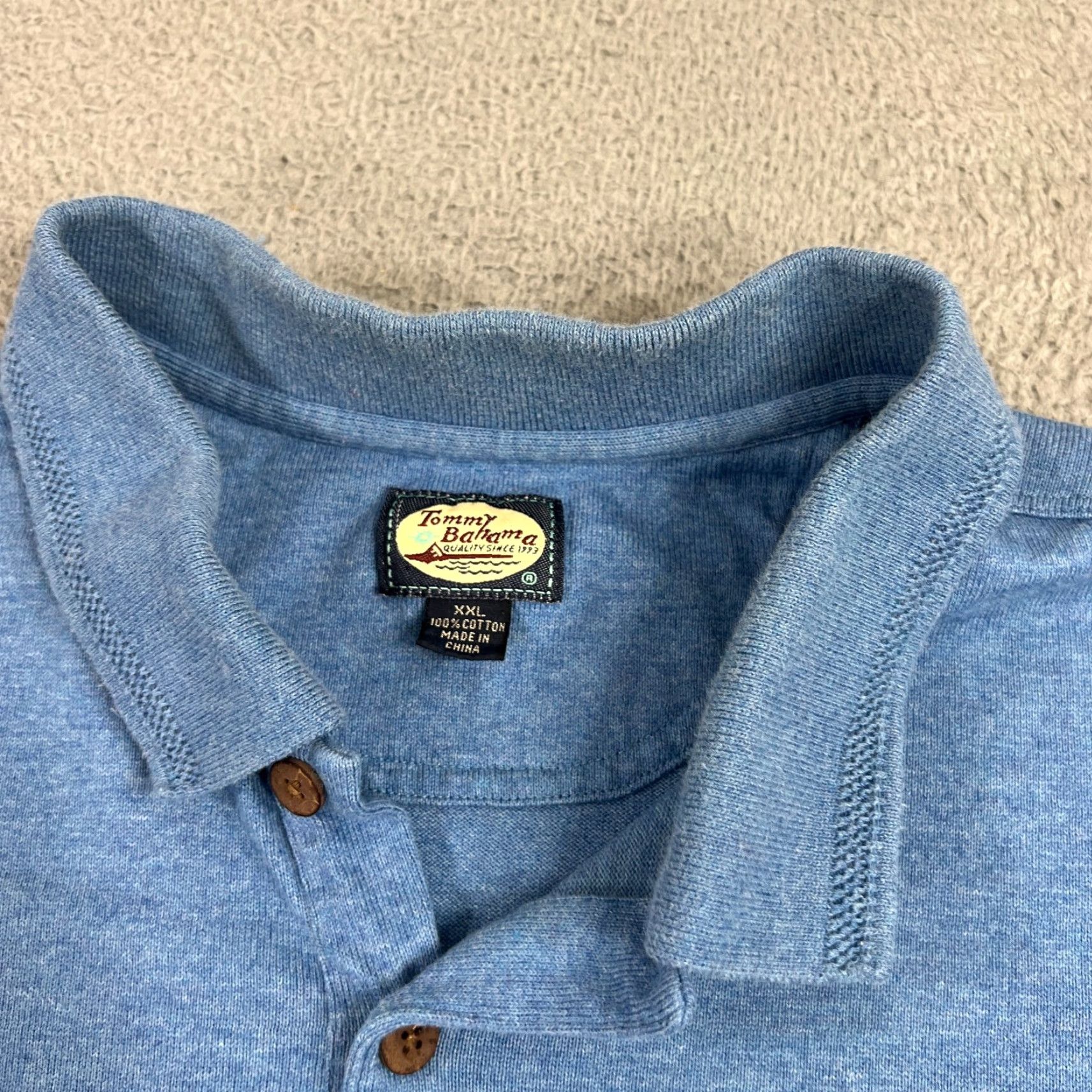 Tommy Bahama VINTAGE Tommy Bahama Polo Shirt Men’s XXL Blue Long Sleeve Casual Outdoor Travel Size US XXL / EU 58 / 5 - 5 Thumbnail