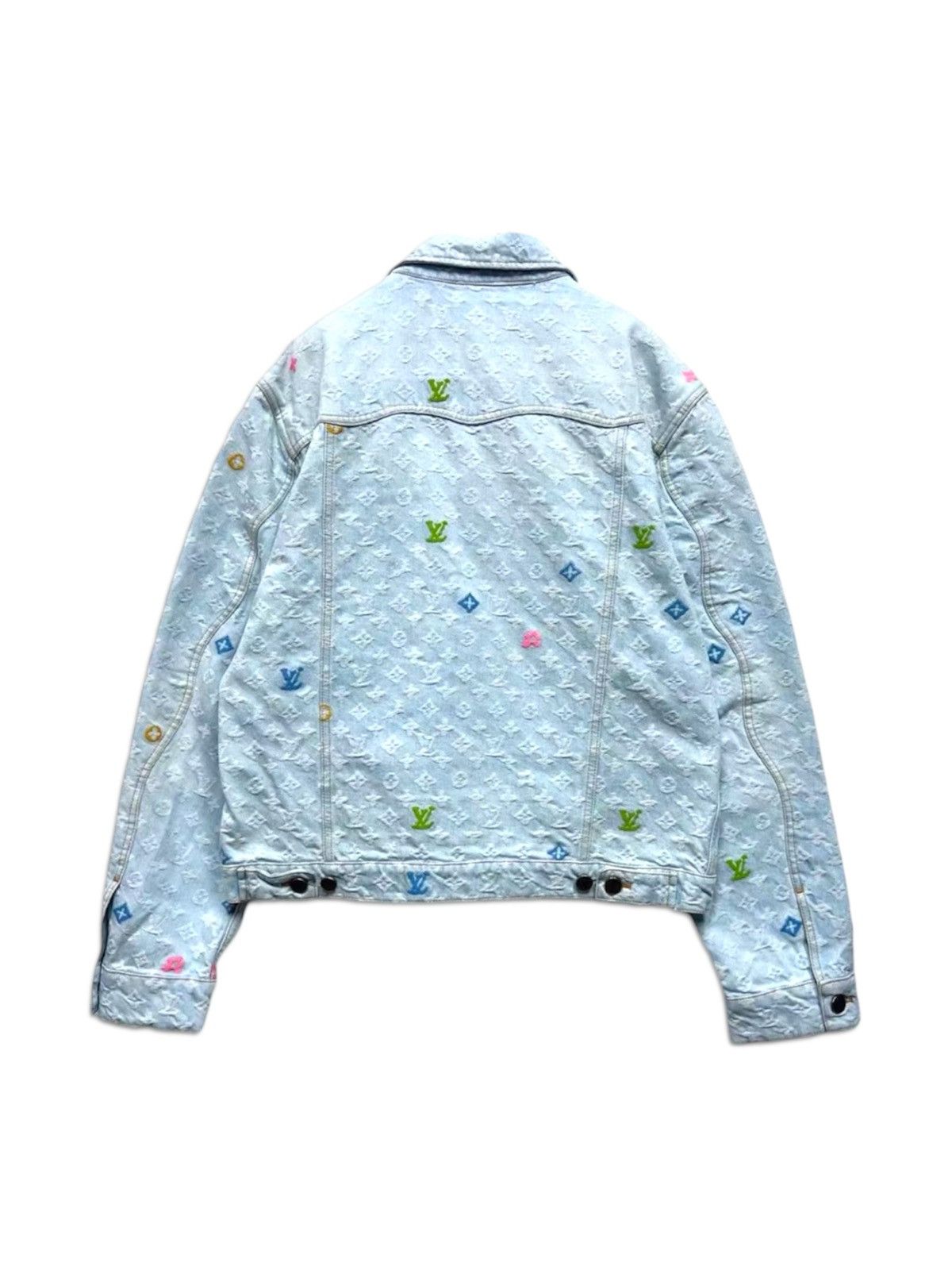 Louis Vuitton × Tyler The Creator Louis Vuitton X Tyler The Creator 50 Monogram Denim Jacket Size US M / EU 48-50 / 2 - 2 Thumbnail