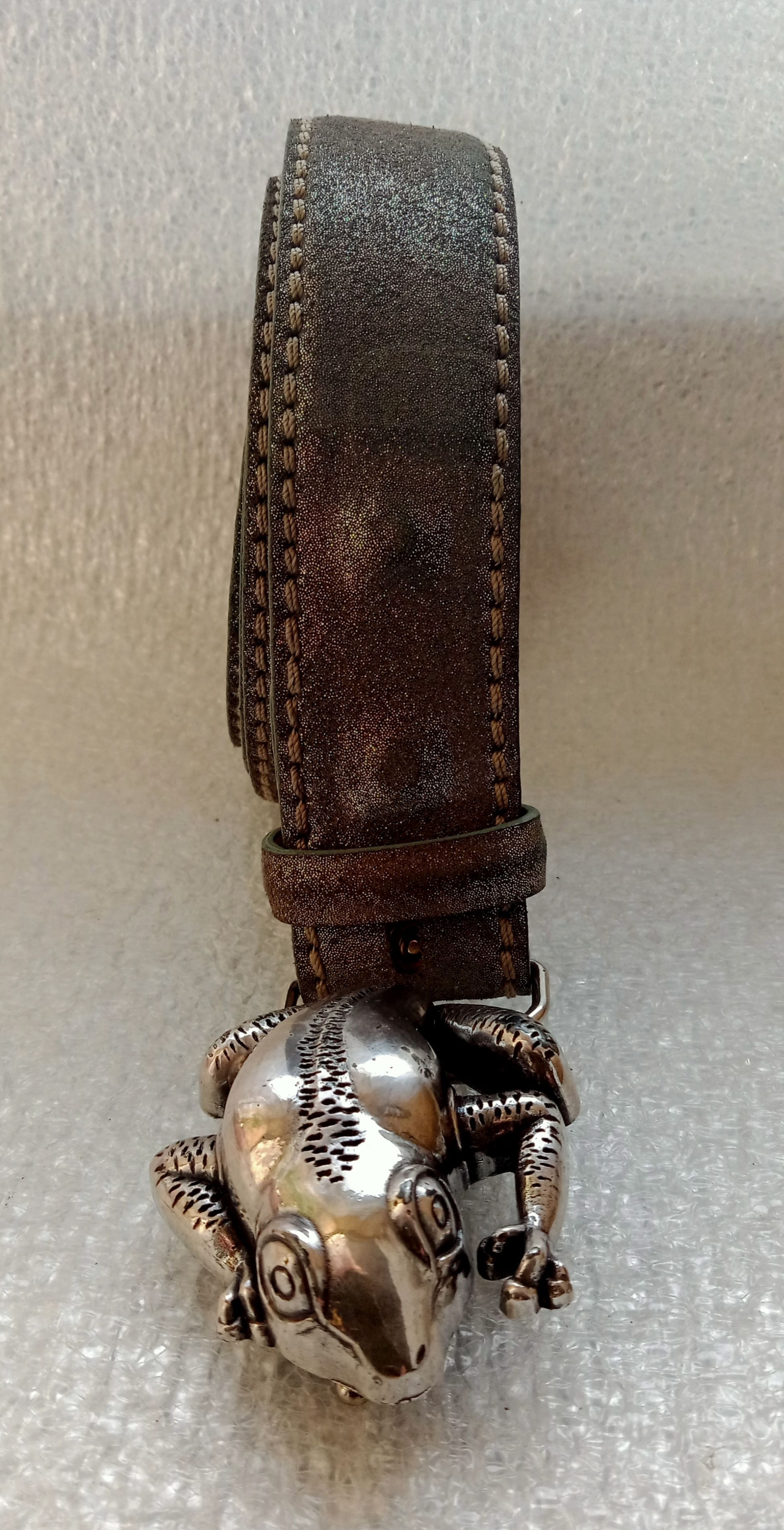 Other Reptile's House Italy Leather Belt Size ONE SIZE - 8 Thumbnail