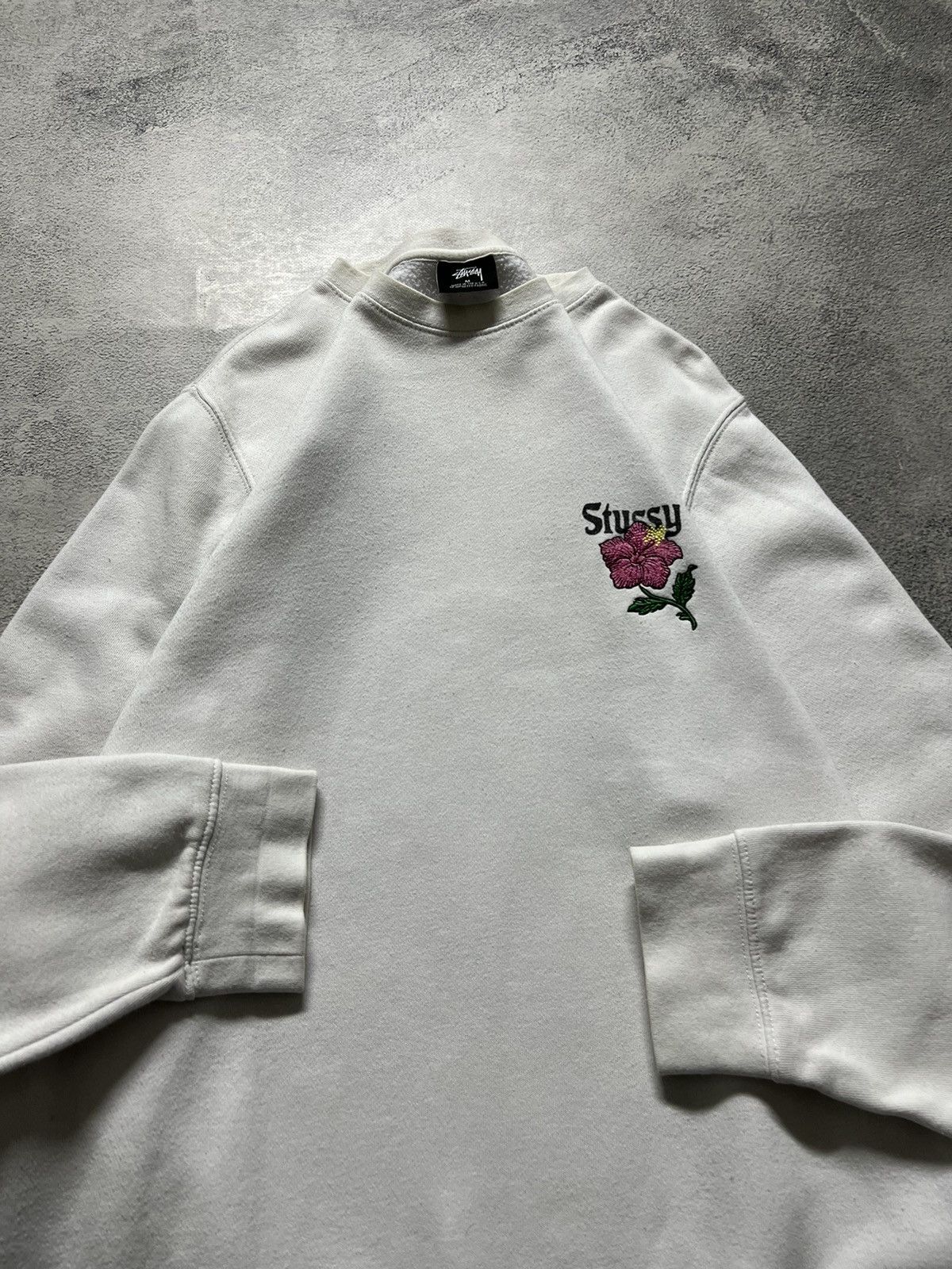 Stussy Vintage Y2k Stussy 🌸 California White 🤍 USA Sweatshirt 00’s Size US M / EU 48-50 / 2 - 2 Thumbnail