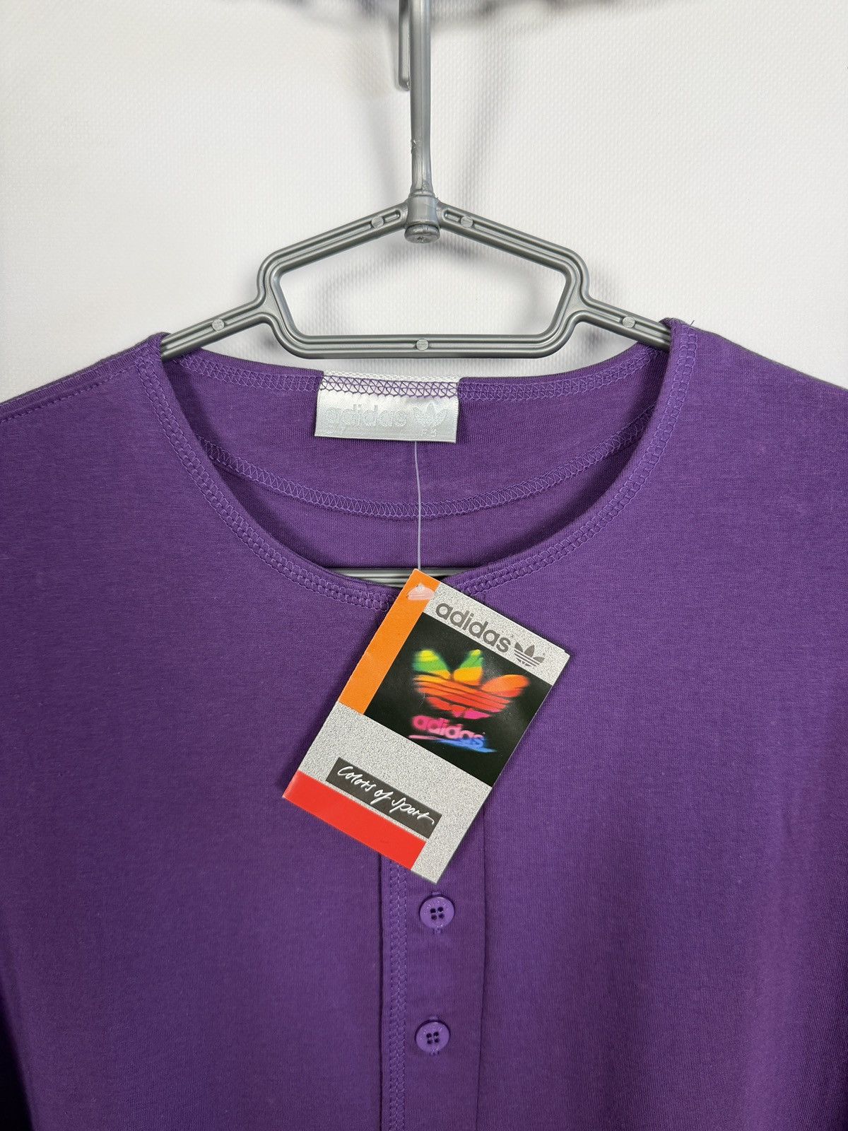 Adidas Adidas Henley Shirt 90s Style Oversized Trefoil Logo Size L Size US L / EU 52-54 / 3 - 8 Thumbnail