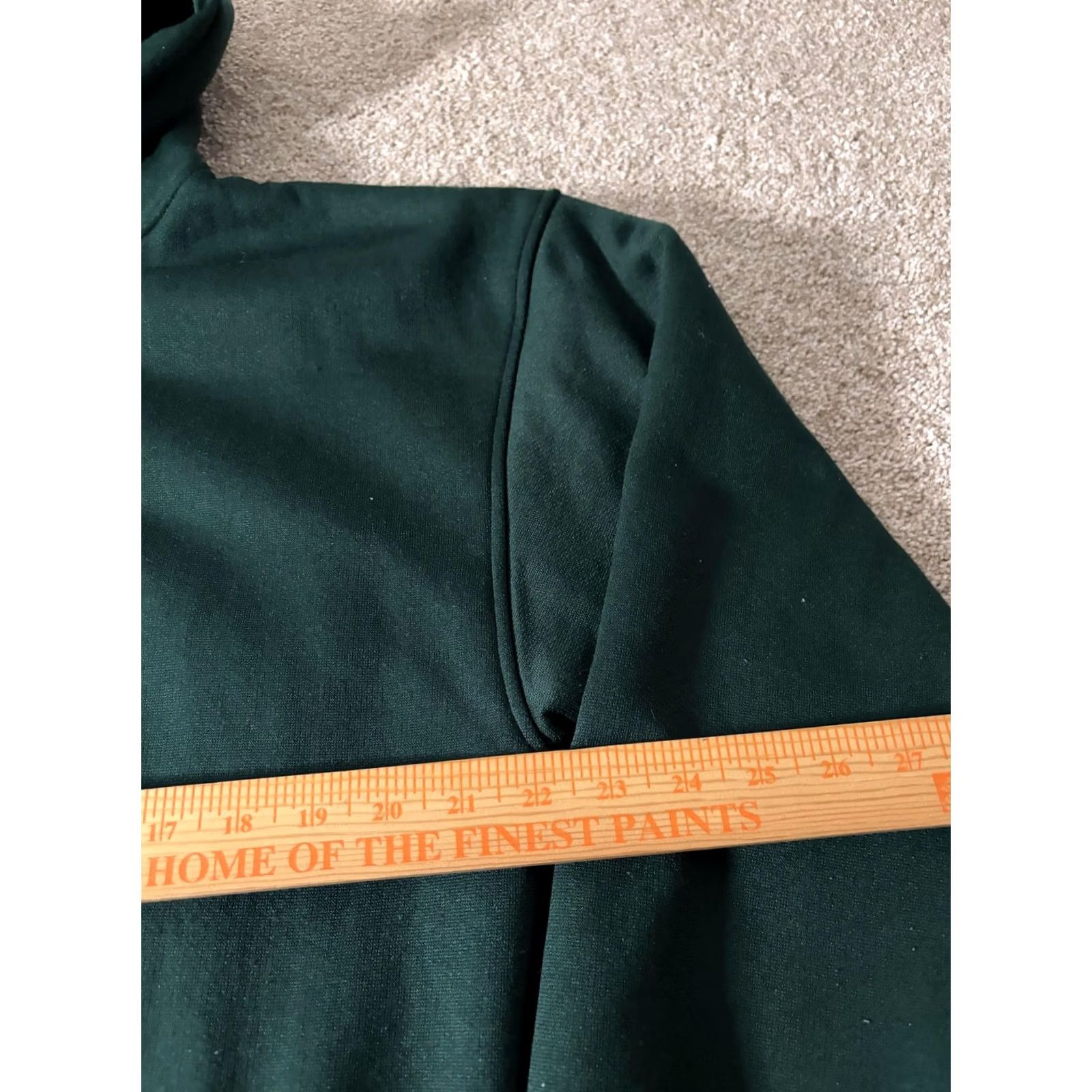Vintage PLUMA Hoodie Mens Large Green Full Zip Fleece Sweatshirt Thermal Lined Pockets Size US L / EU 52-54 / 3 - 3 Thumbnail