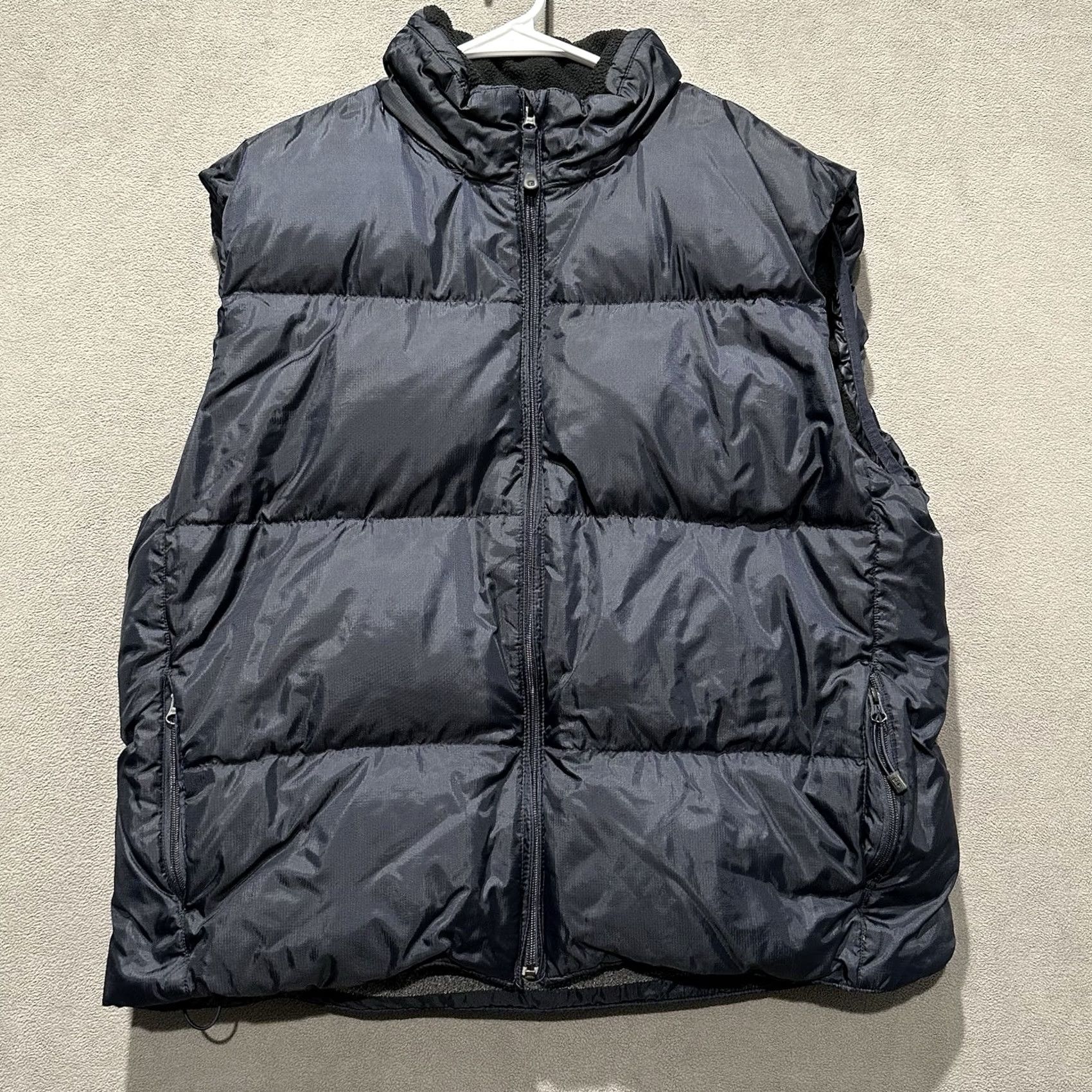 Gap VINTAGE Gap Vest Jacket Men XL Navy Puffer Lined Full Zip Down Hooded Winter Charm? Size US XL / EU 56 / 4 - 2 Thumbnail