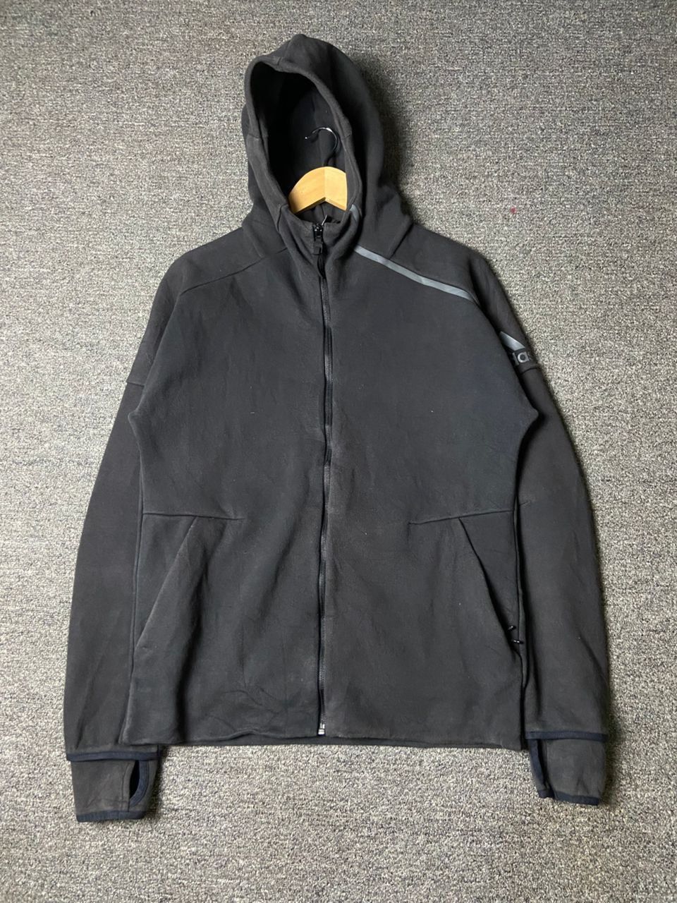 Adidas Adidas ZNE Full Zip Pocketable Hoodie Jacket (176) Size US L / EU 52-54 / 3 - 1 Thumbnail