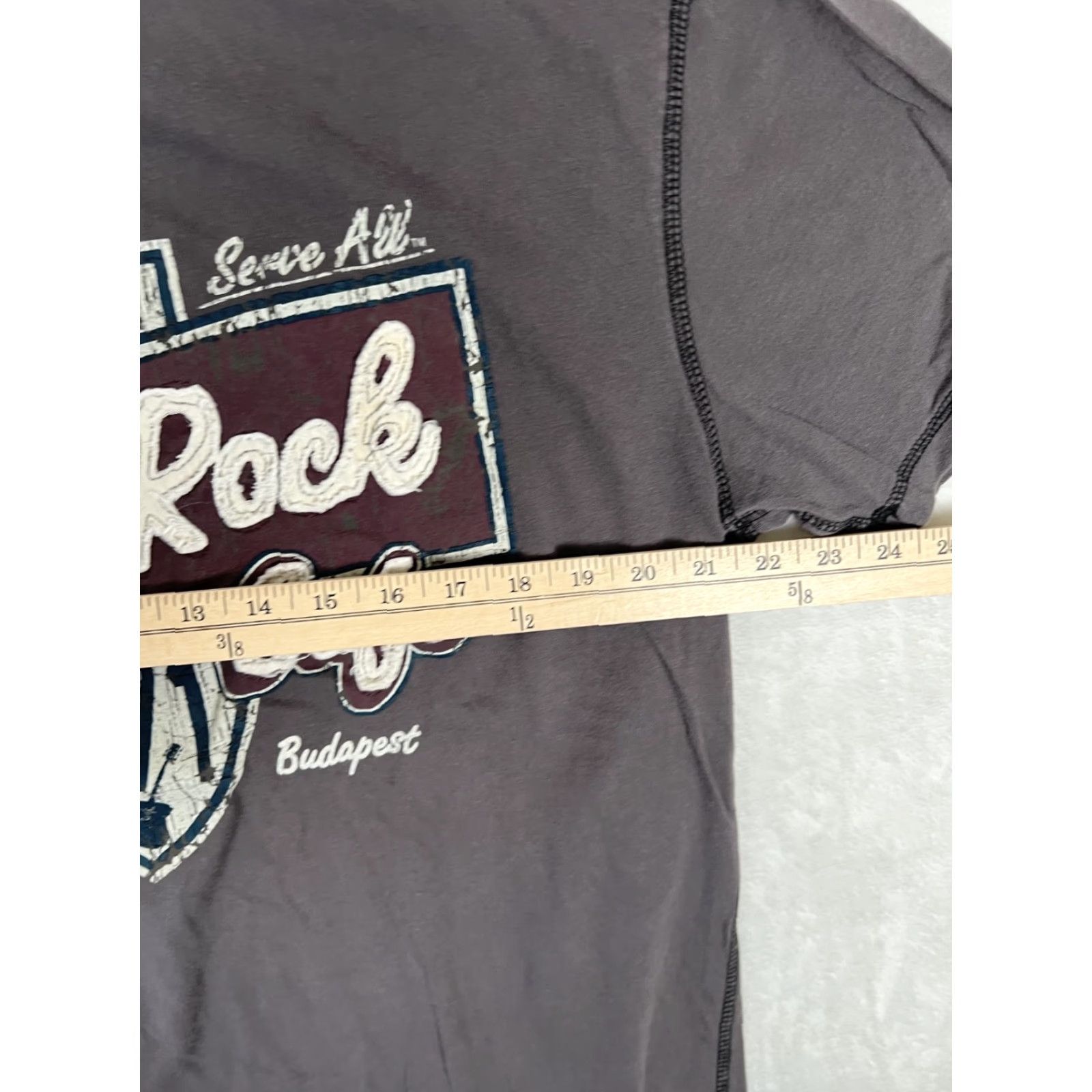 Hard Rock Cafe VINTAGE Hard Rock Cafe Budapest T-Shirt XL Gray Embroidered 90s Men Shirt Size US XL / EU 56 / 4 - 5 Thumbnail