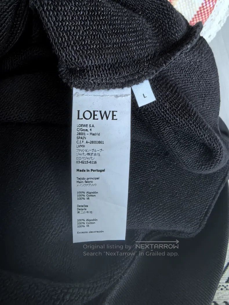 Loewe Loewe Black embroidered sweatshirt, 100% cotton Size US M / EU 48-50 / 2 - 6 Thumbnail