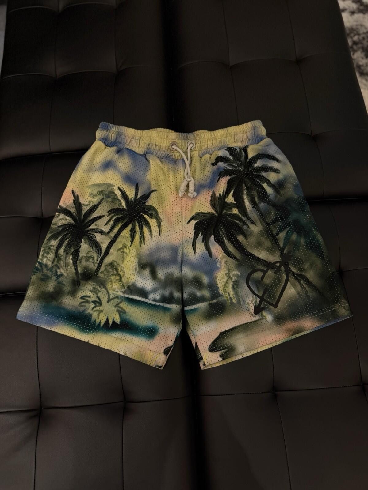 Palm Angels Size Large - Palm Angels Men’s Multicolor Paradise Shorts Size US 34 / EU 50 - 4 Thumbnail
