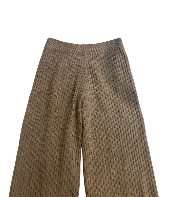 Other Beige wide knit Pants.wp052 Size 26" / US 2 / IT 38 - 2 Thumbnail
