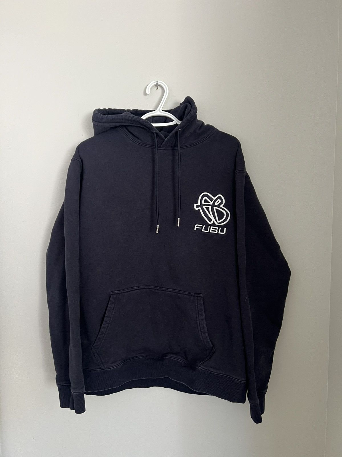 Fubu Vintage Y2K FUBU Navy Hooded Sweatshirt Size US L / EU 52-54 / 3 - 1 Thumbnail