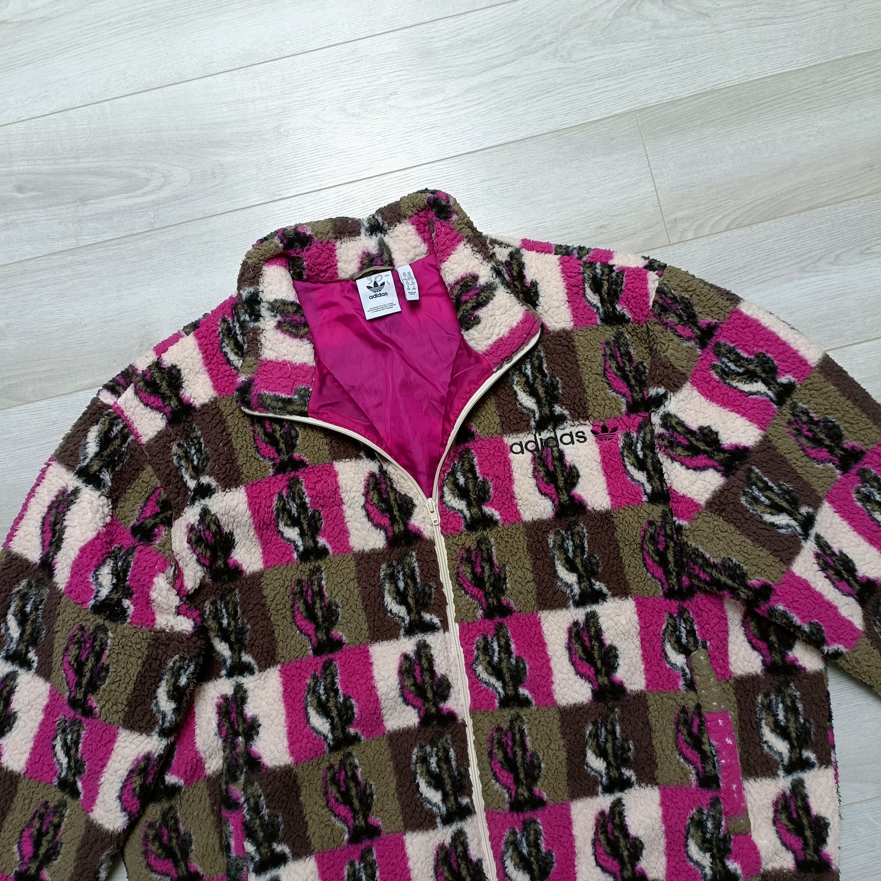 Adidas Men's Abstract Full Zip Shaggy Jacket ! Size US XXL / EU 58 / 5 - 3 Thumbnail