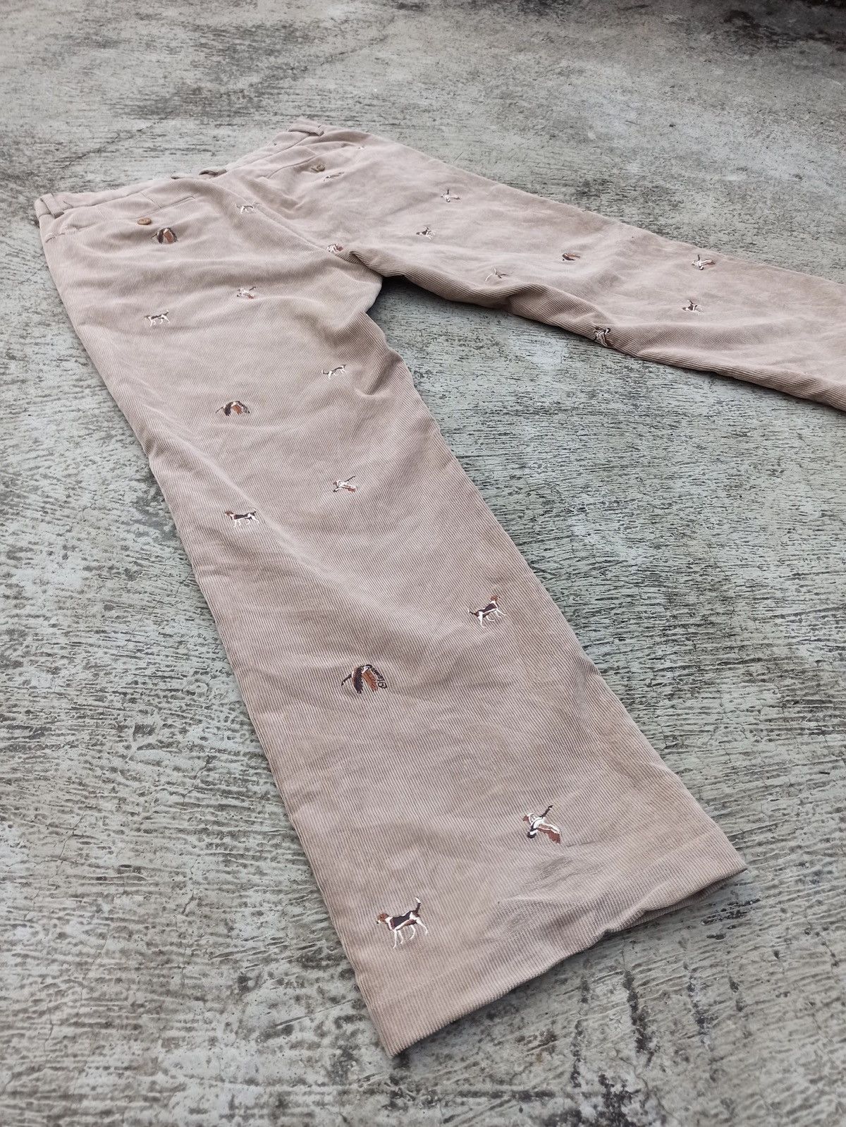 Japanese Brand Olzen corduroy with animal tile Size 24" / US 00 / IT 34 - 16 Thumbnail