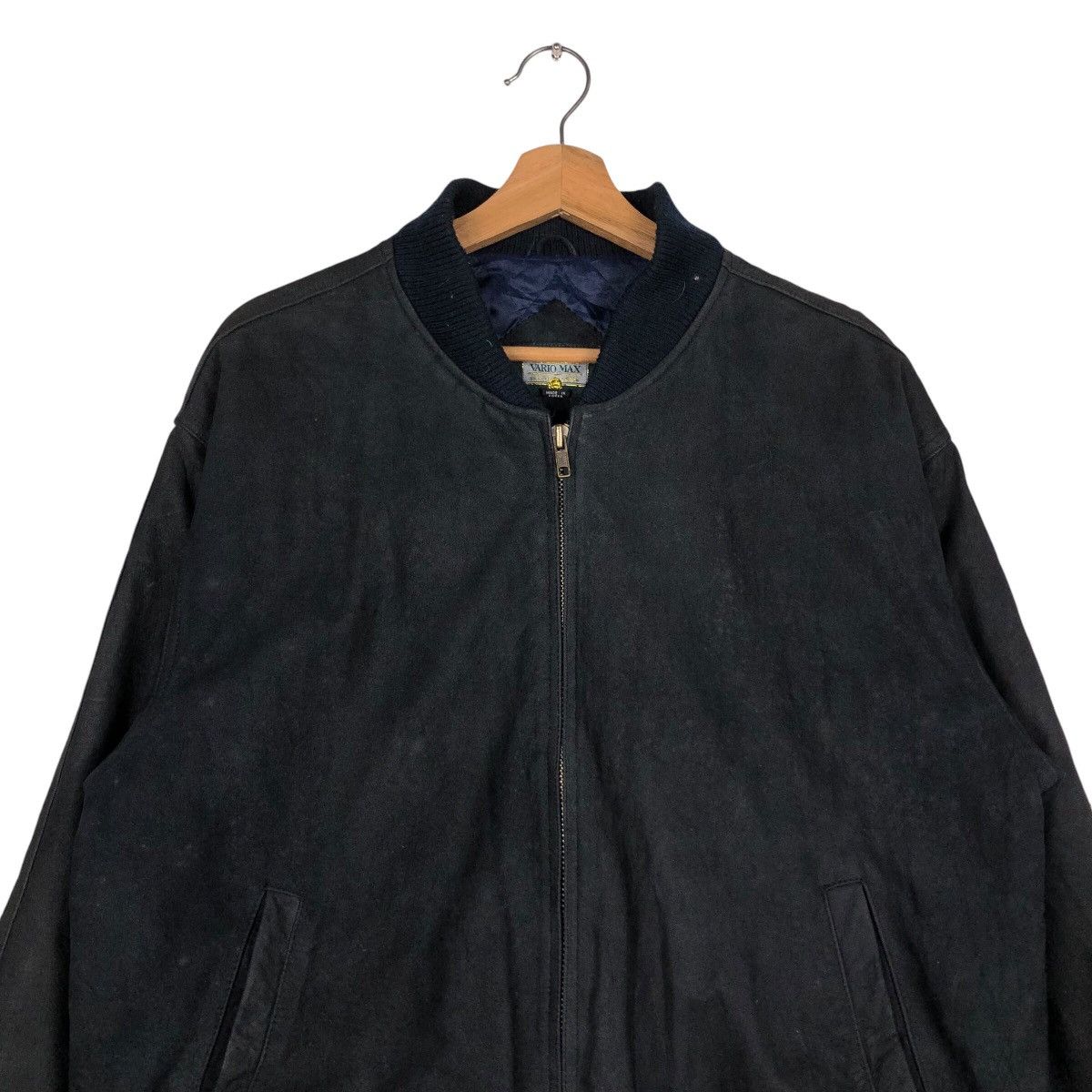 Japanese Brand 📌Vintage Bomber Leather Jacket Vario Max Issey Miyake Size US L / EU 52-54 / 3 - 4 Thumbnail