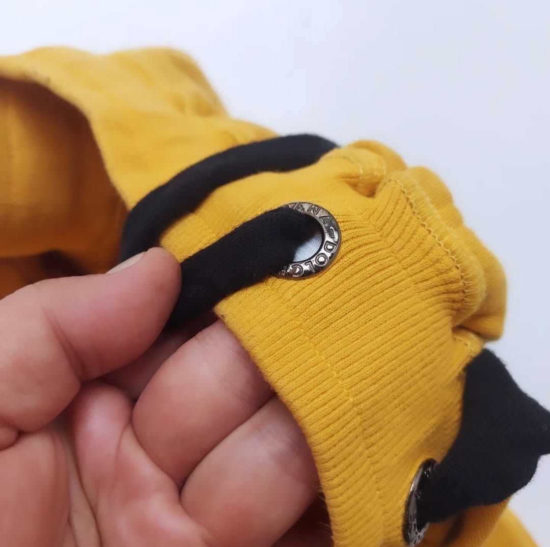 Dolce & Gabbana Dolce & Gabbana Yellow Logo Sweat Shorts Size US 30 / EU 46 - 20 Thumbnail