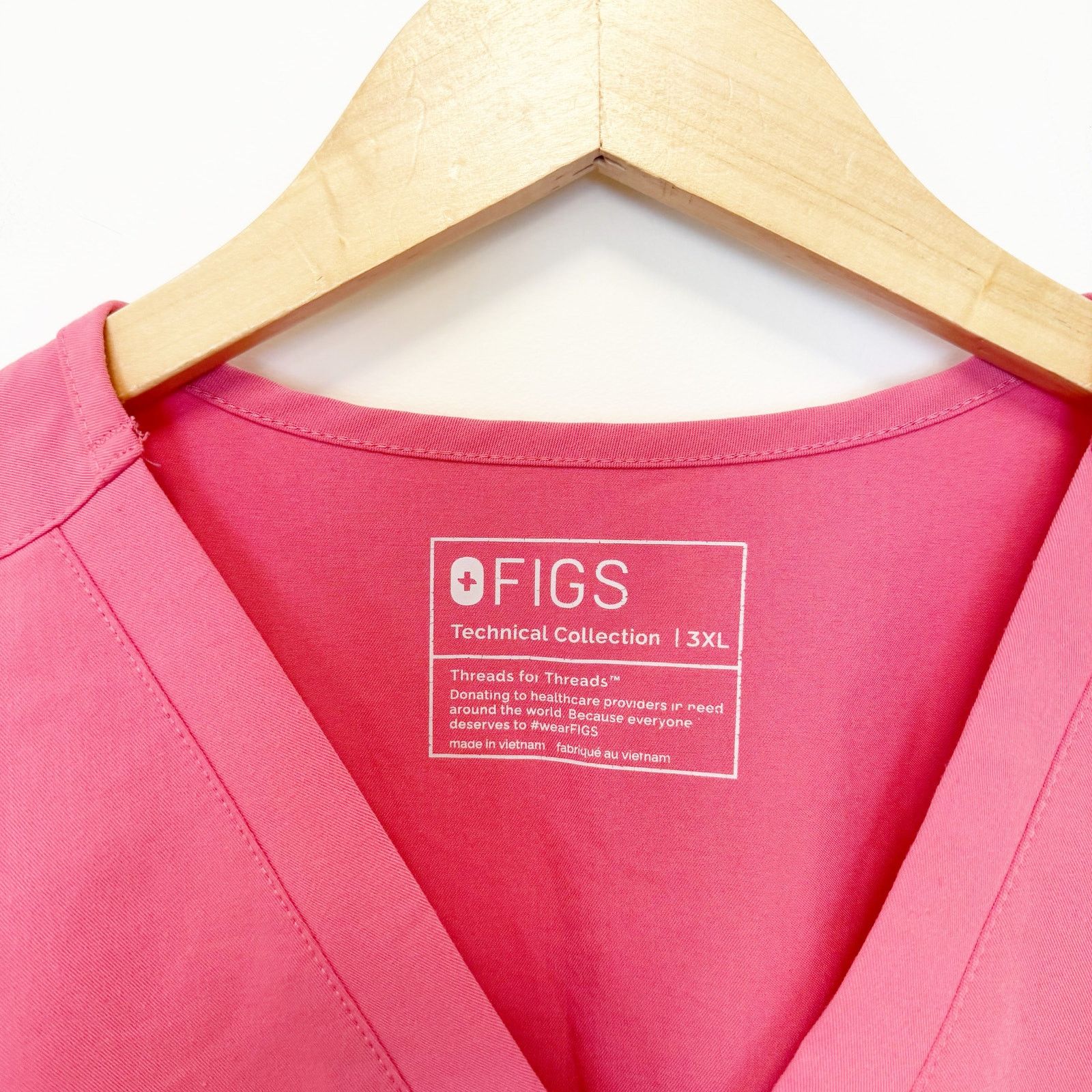 Other Figs Pink Catarina Scrub Top Sz 3XL Size 3XL / US 20-22 - 3 Thumbnail