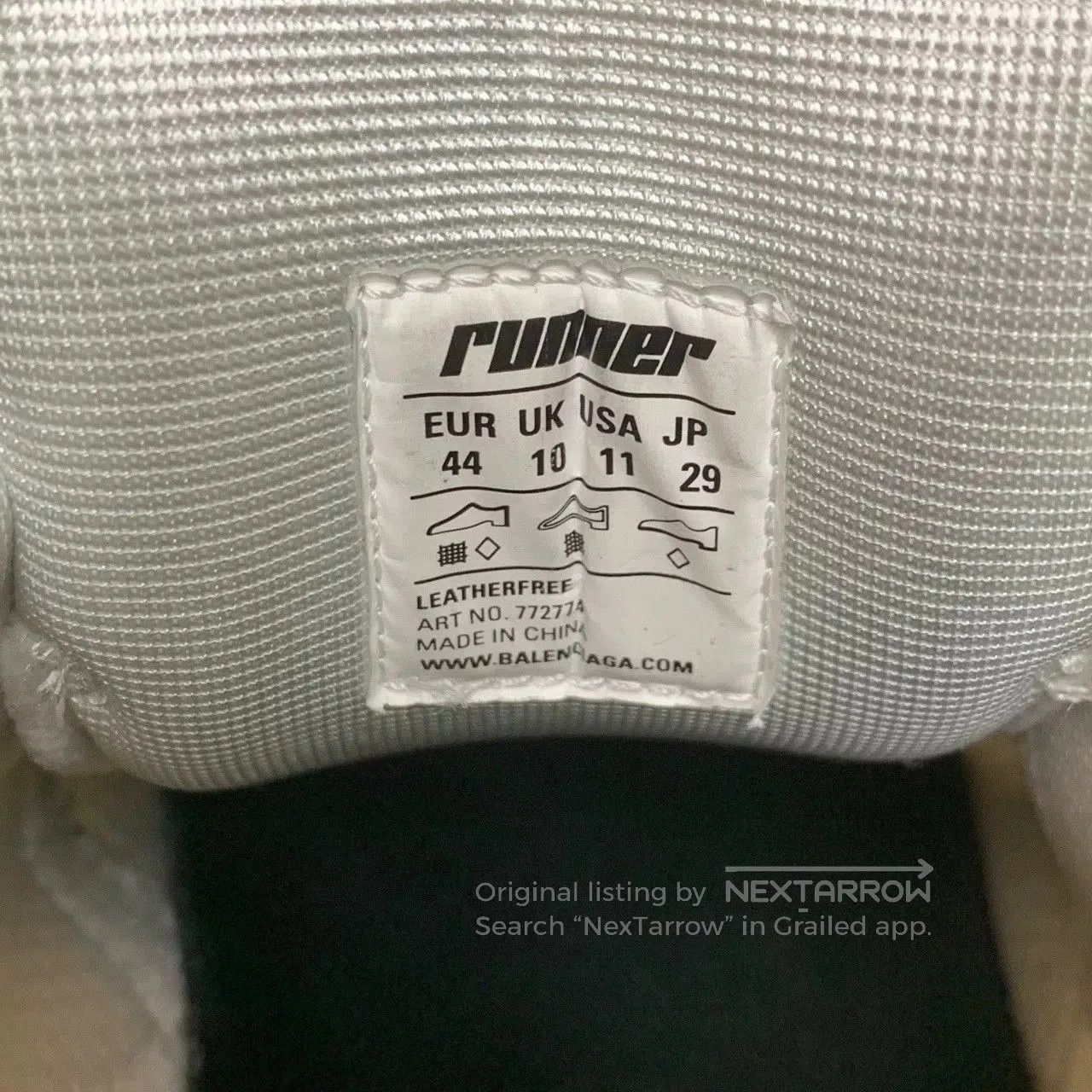 Balenciaga balenciaga runner lifestyle shoes in white gray red. Size US 10 / EU 43 - 6 Thumbnail