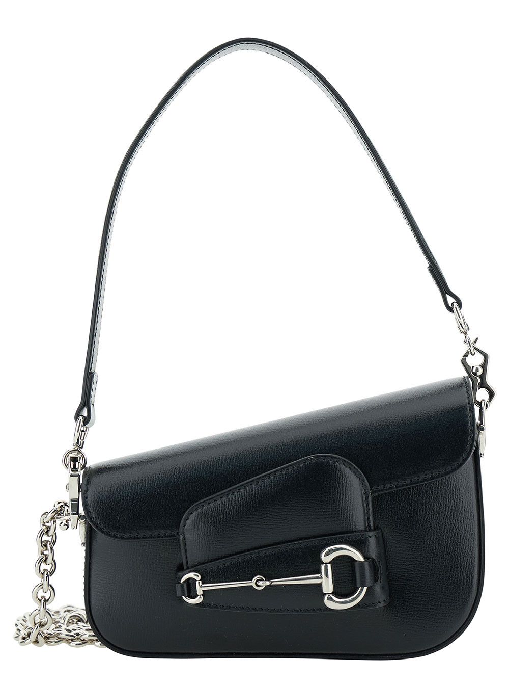 Gucci Horsebit 1955 Mini' Black Shoulder Bag with Horsebit Detail