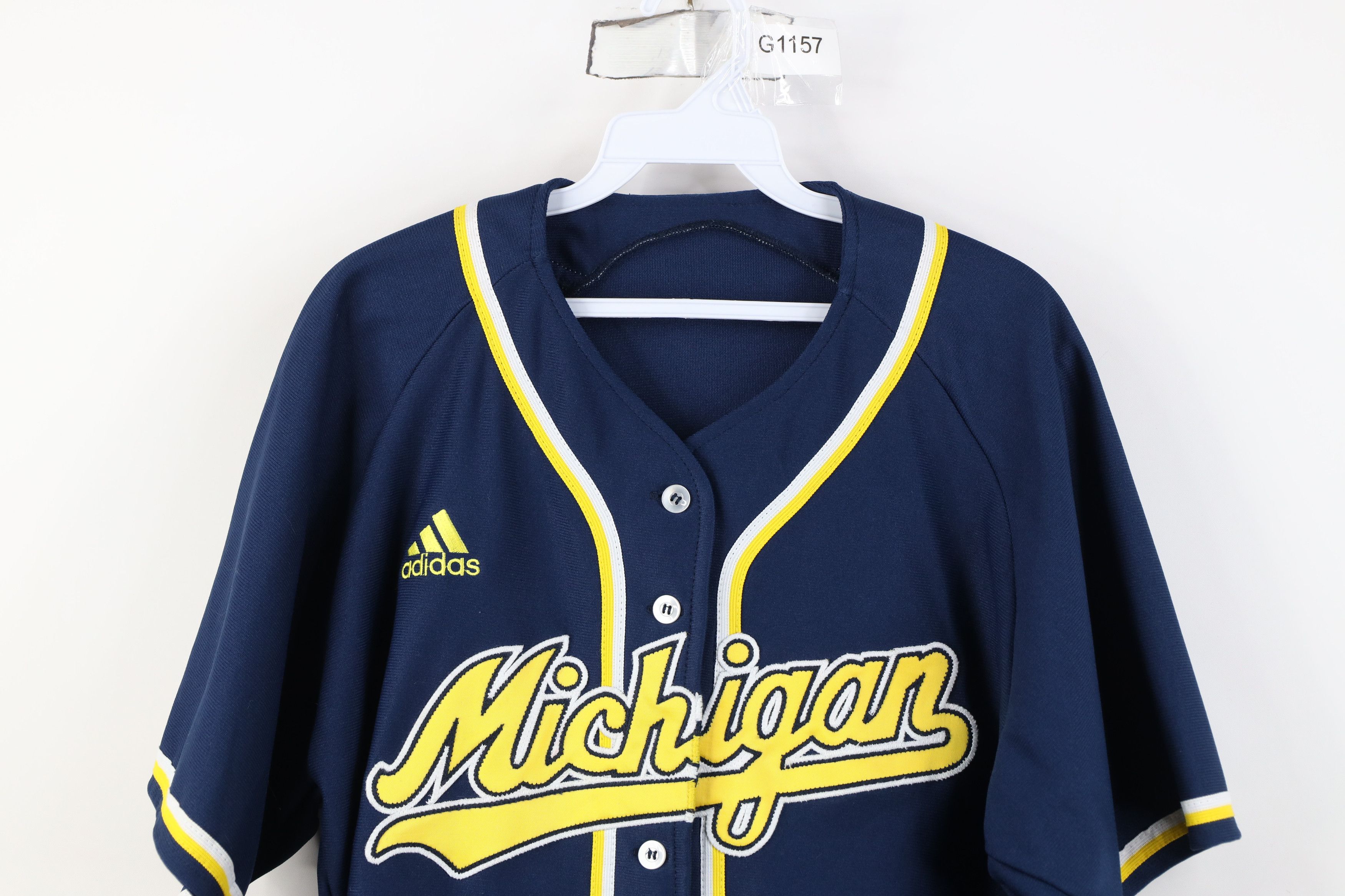 Adidas Adidas University of Michigan Baseball Jersey Blue 2013 USA Size US XL / EU 56 / 4 - 2 Thumbnail