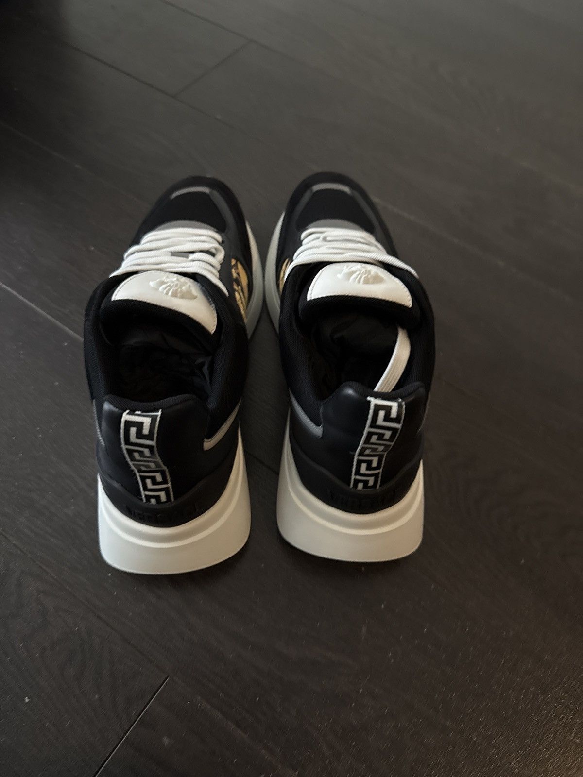 Versace Brand New Black/Gold Versace Sneakers Size 43 Size US 10.5 / EU 43-44 - 3 Thumbnail