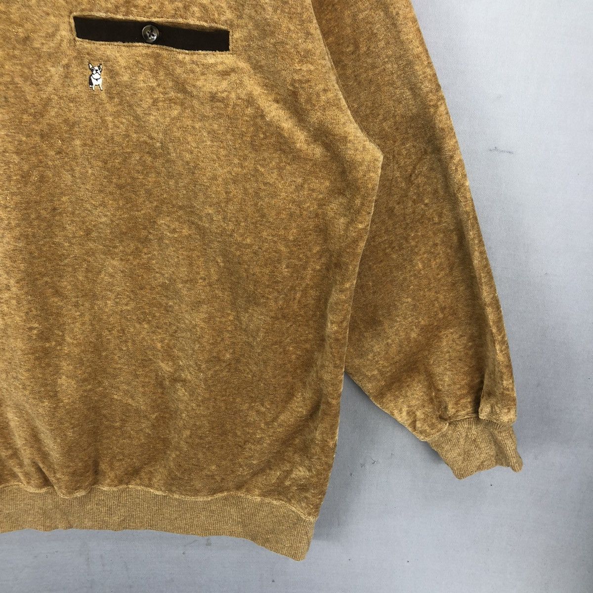 Macbeth Macbeth Jeans Company Velvet Single Pocket Sweater Size US L / EU 52-54 / 3 - 3 Thumbnail