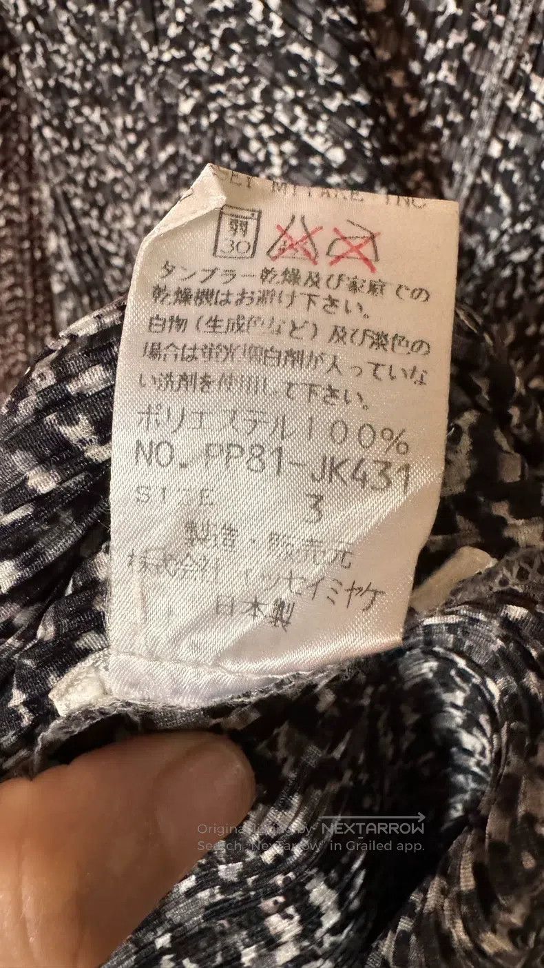 Issey Miyake Issey Miyake Black, White and Gray Marble Pattern Cardigan Size L / US 10 / IT 46 - 8 Thumbnail