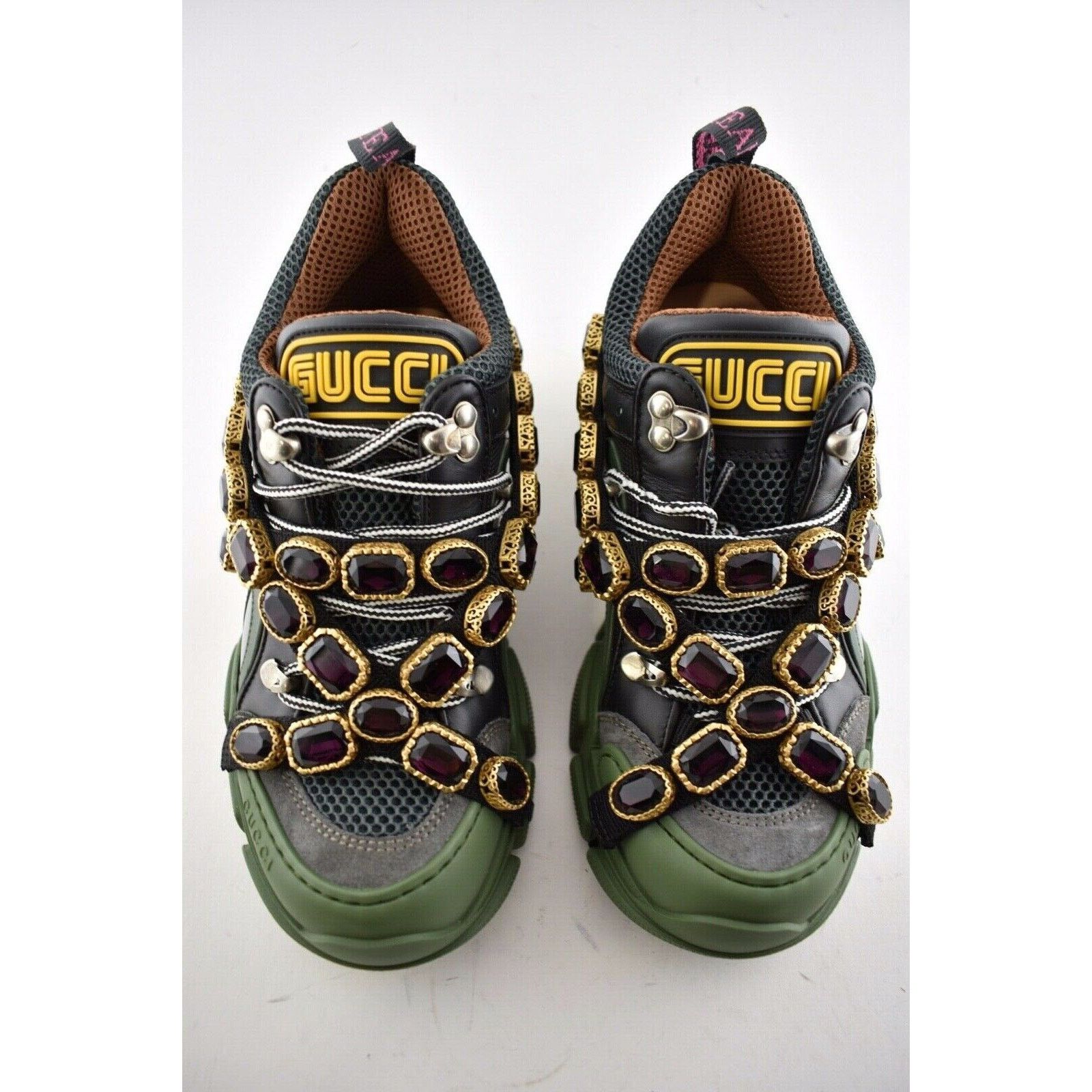 Gucci Womens Journey Flashtrek Crystal Hiker Low Boot Sneaker 37 Size US 7 / IT 37 - 8 Thumbnail
