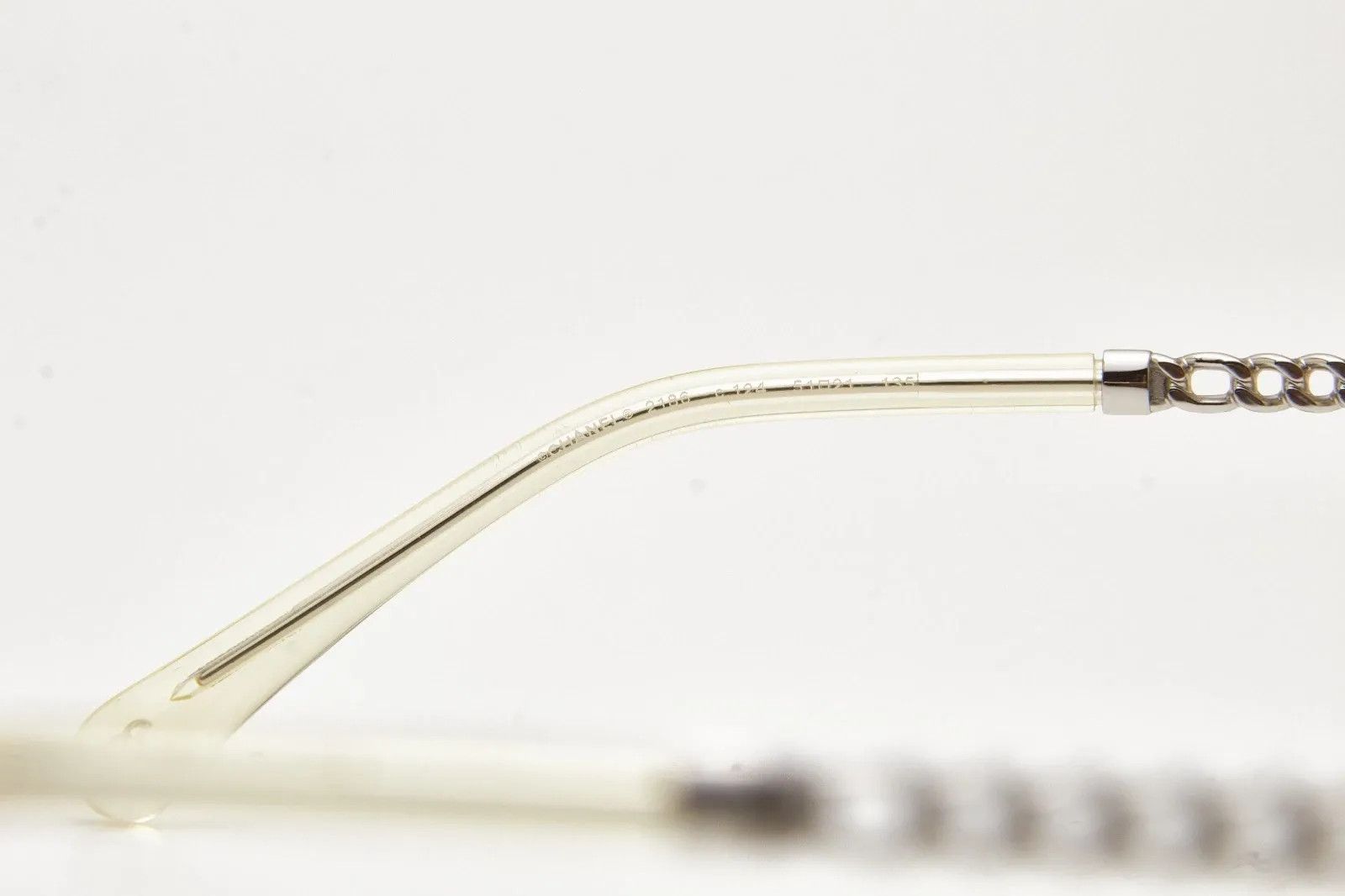 Chanel CHANEL 2186 c.124 51*21 Round Silver Chain Eyeglasses Size ONE SIZE - 12 Thumbnail