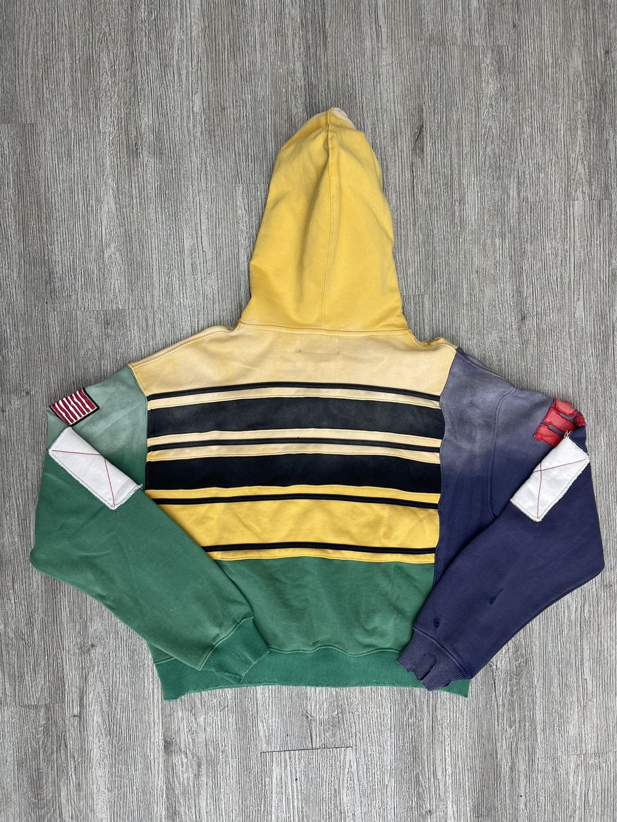 Vale Vale zip up Hoodie (yellow/Navy/green) Size US S / EU 44-46 / 1 - 2 Thumbnail