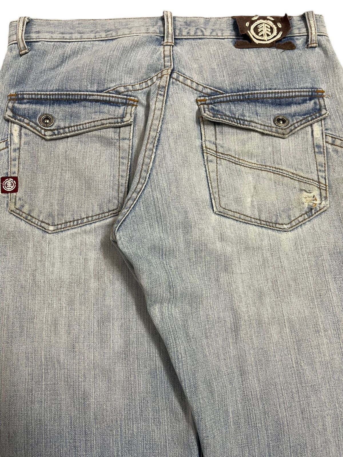 Element Vintage Element Blue Bleached Style Distressed Loose Jeans Size US 32 / EU 48 - 6 Thumbnail