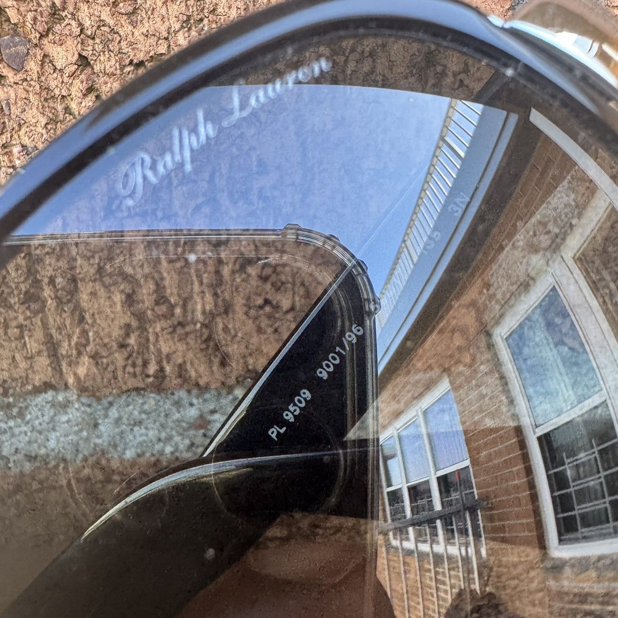 Ralph Lauren Black & Silver Aviator Sunglasses Size ONE SIZE - 2 Thumbnail