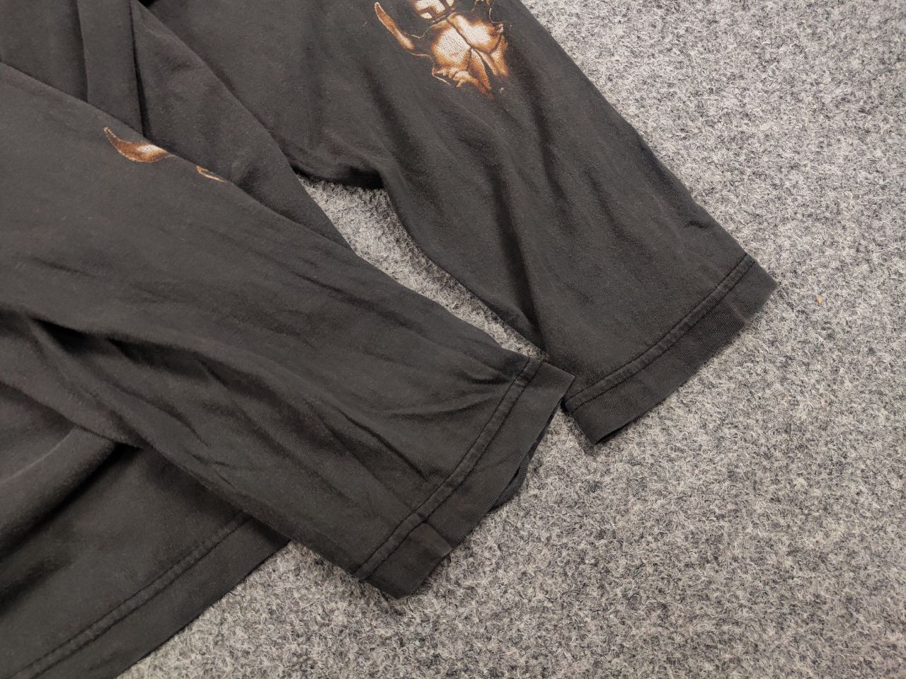 Vintage Vintage 90s Authentic American label skull horns long sleeve Size US L / EU 52-54 / 3 - 13 Thumbnail