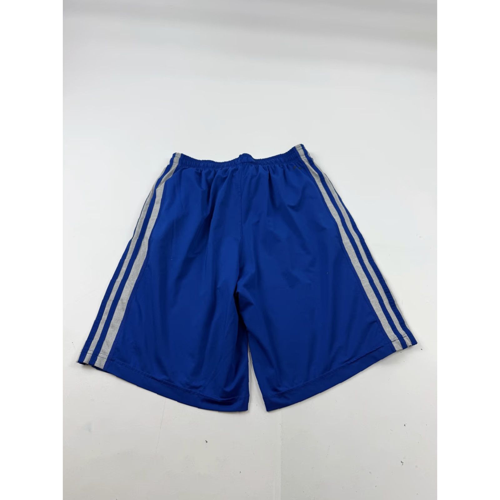 Adidas Adidas Shorts Mens Medium Blue Climalite 3 Stripe Athletic Training 11 Inseam Size US 31 - 5 Thumbnail