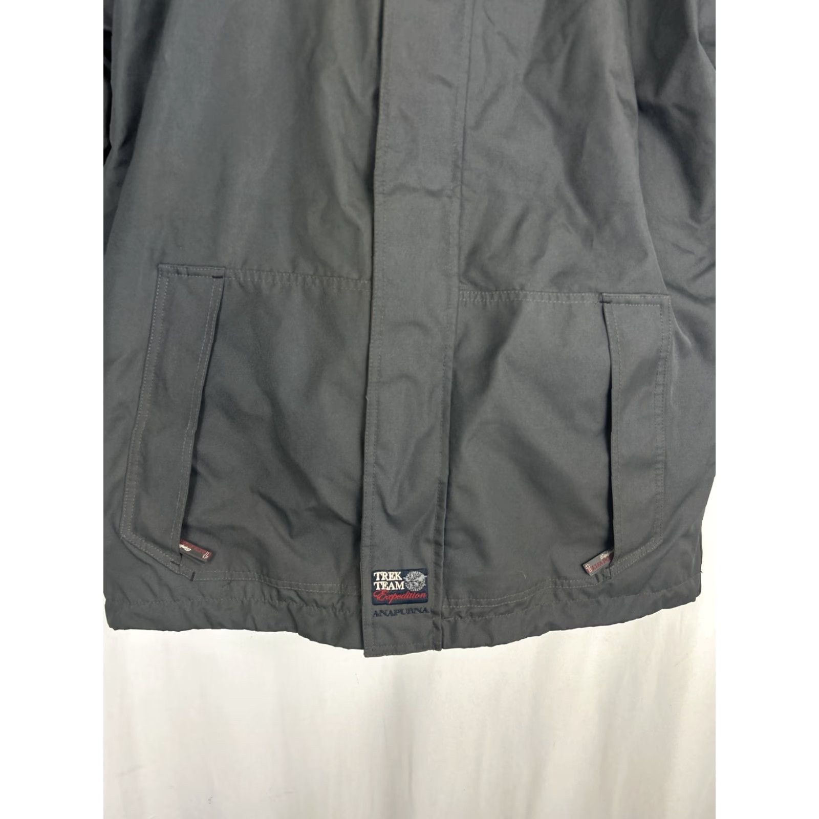 Equipment ANAPURNA Equipment Trek Team EXPEDITION Jacket Hooded Overcoat Large Gray Men L Outdoor Hiking Shirt? Size US L / EU 52-54 / 3 - 7 Thumbnail