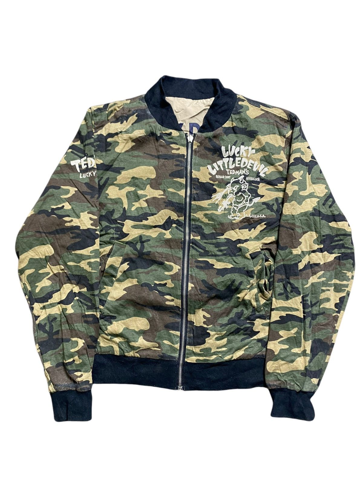 Other VINTAGE TEDMAN LUCKY DEVIL JACKET ARMY REVERSEBLE VARSITY Size US M / EU 48-50 / 2 - 1 Thumbnail