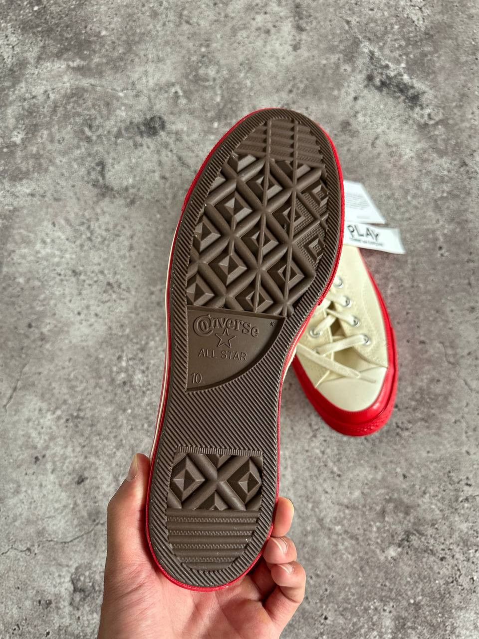 Comme des Garcons × Vans CDG Play Converse Chuck Taylor Low Red Sole Sneakers US 10 Size US 10 / EU 43 - 17 Thumbnail