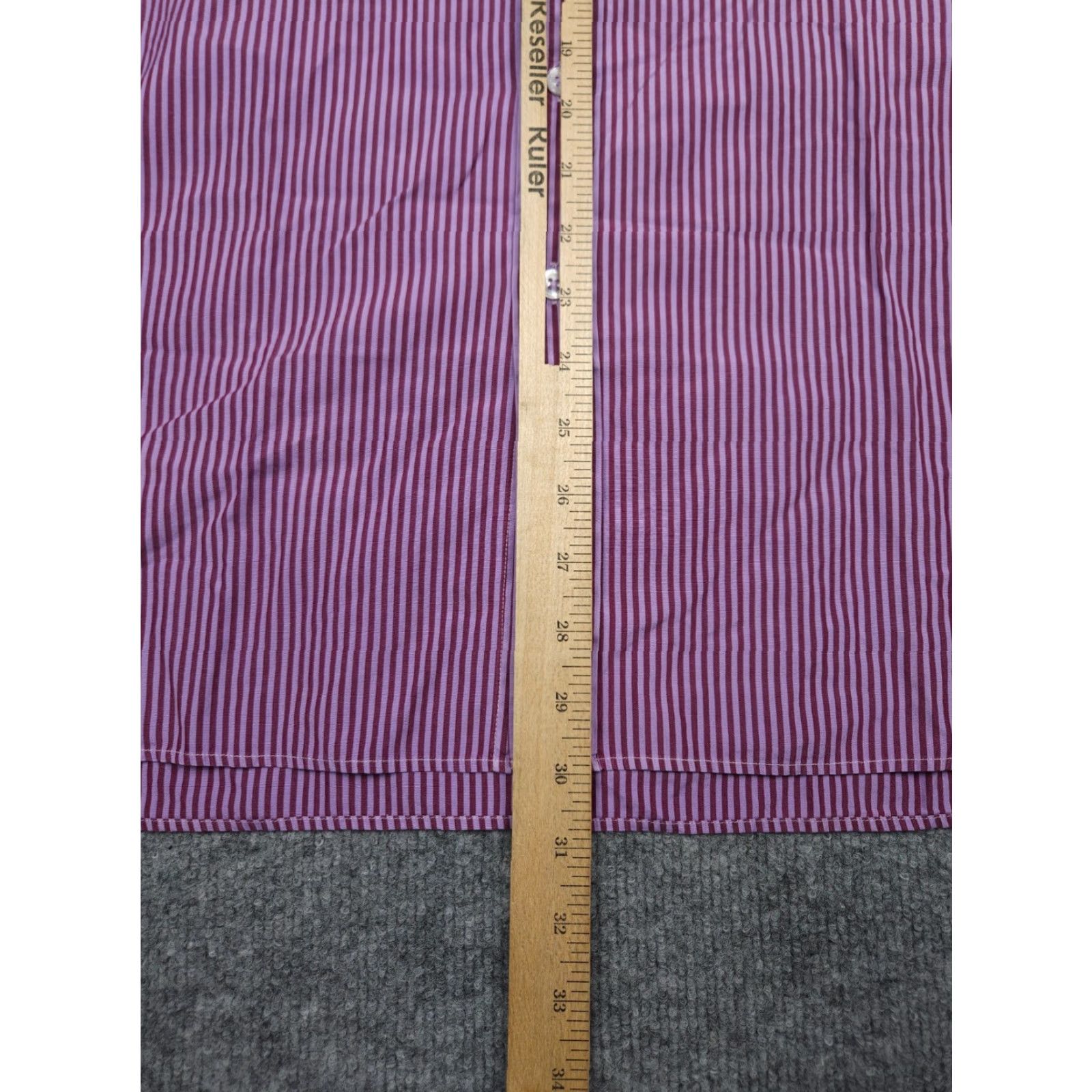 Turnbull & Asser Turnbull & Asser Shirt Men's Striped Pink Band Collar Cotton 2XL Regular Long Sleeve Dress Shirt Mens Size US XXL / EU 58 / 5 - 6 Thumbnail