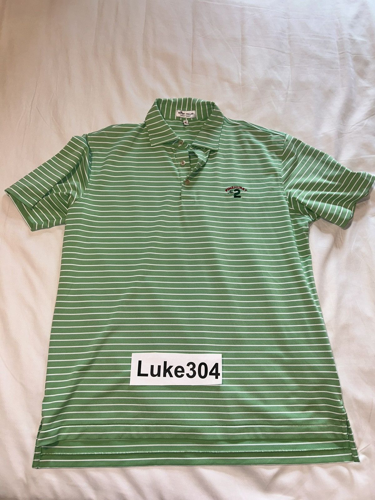 Peter Millar Vintage Pinehurst No.2 Polo Size US M / EU 48-50 / 2 - 1 Thumbnail