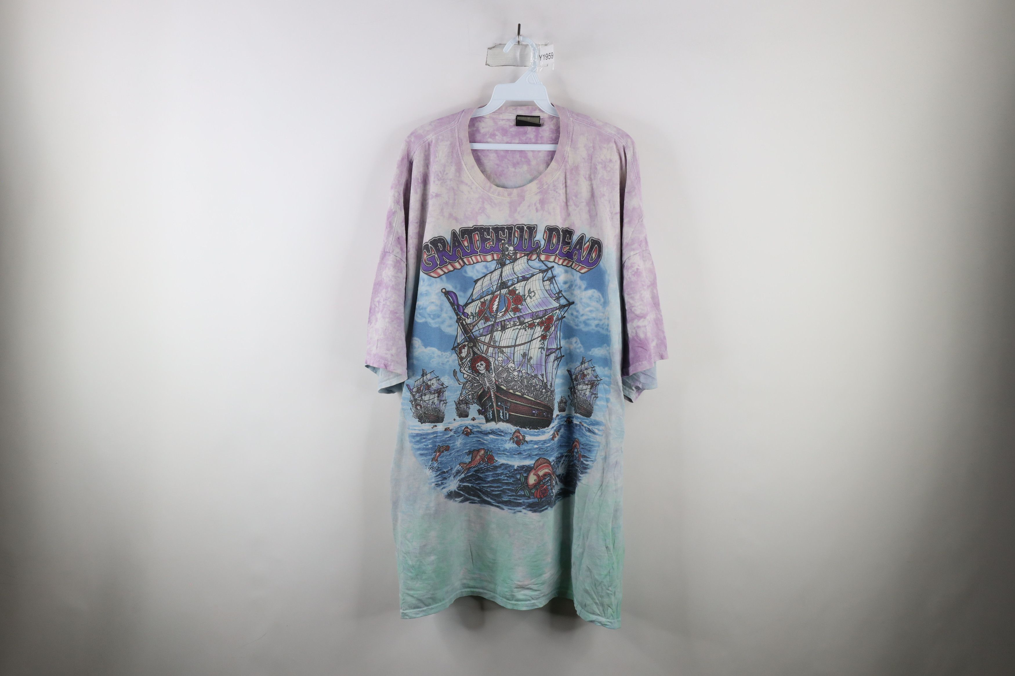 Vintage 2001 Liquid Blue Grateful Dead Band T-Shirt Cotton