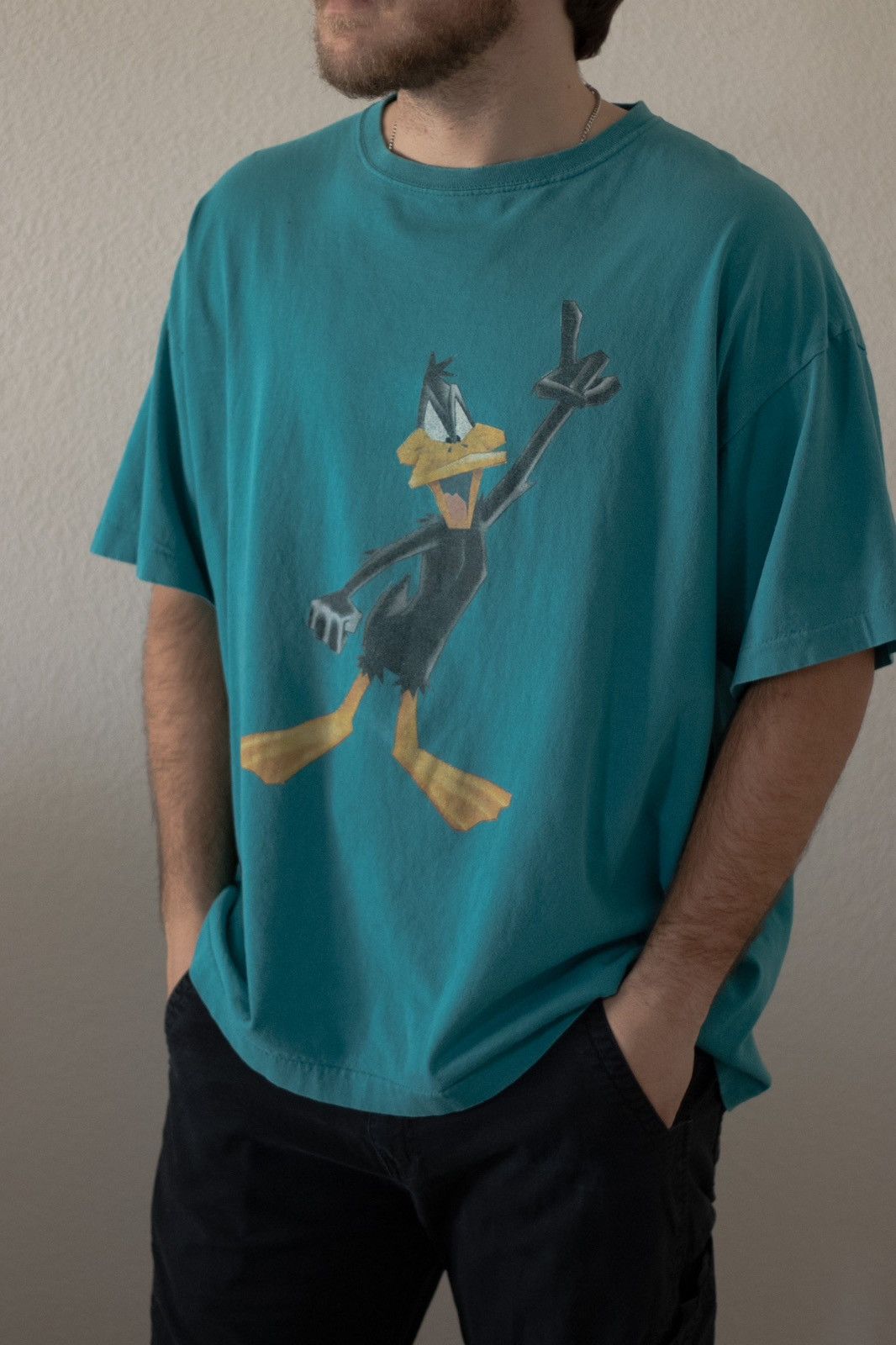 Vintage Vintage Daffy Duck T-Shirt Size US XL / EU 56 / 4 - 3 Thumbnail