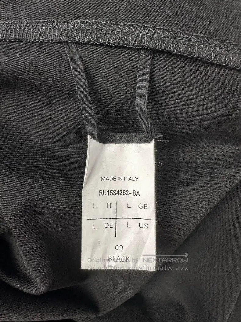 Rick Owens Rick Owens 2015 SS Long Black Crew Neck short sleeves Size US L / EU 52-54 / 3 - 5 Thumbnail