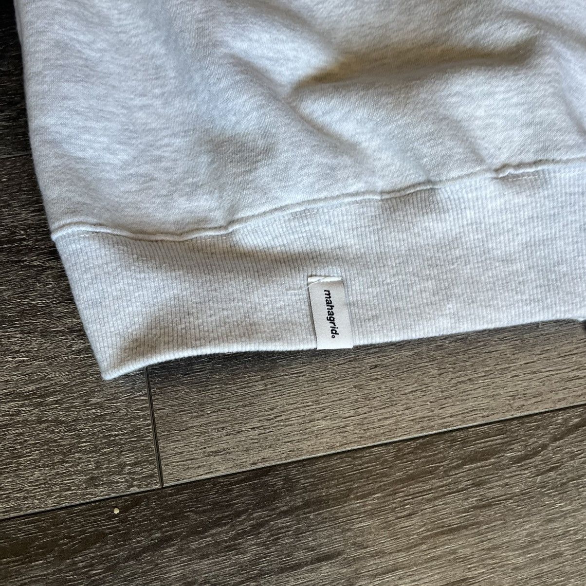 Japanese Brand Mahagrid Applique Stitched Logo Zip Up Hoodie Heather Grey Size US S / EU 44-46 / 1 - 11 Thumbnail