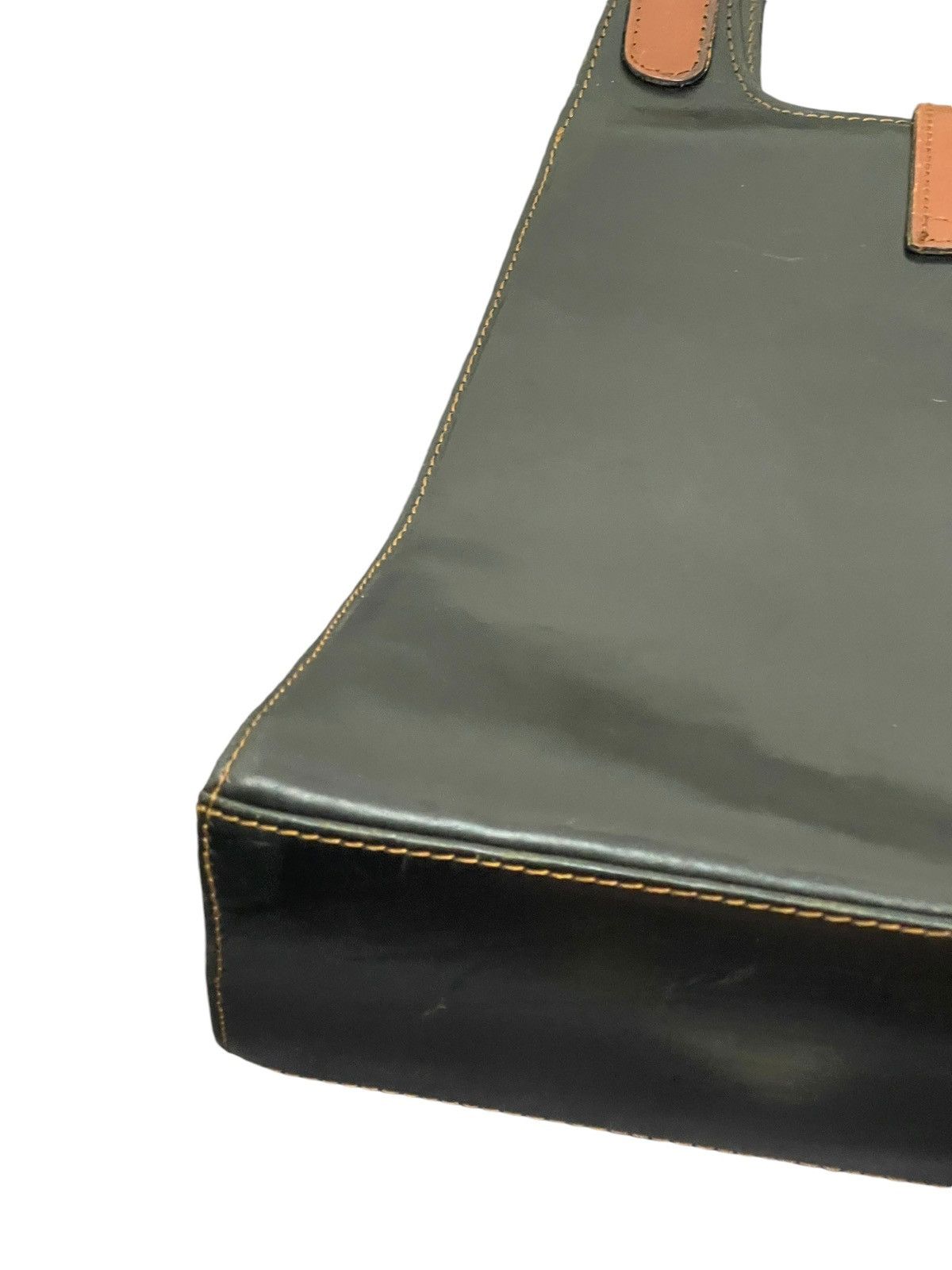 Genuine Leather Full Leather Vtg L’ Artigiano Italy Tote Shoulder Bag 9🟩 Size ONE SIZE - 13 Thumbnail
